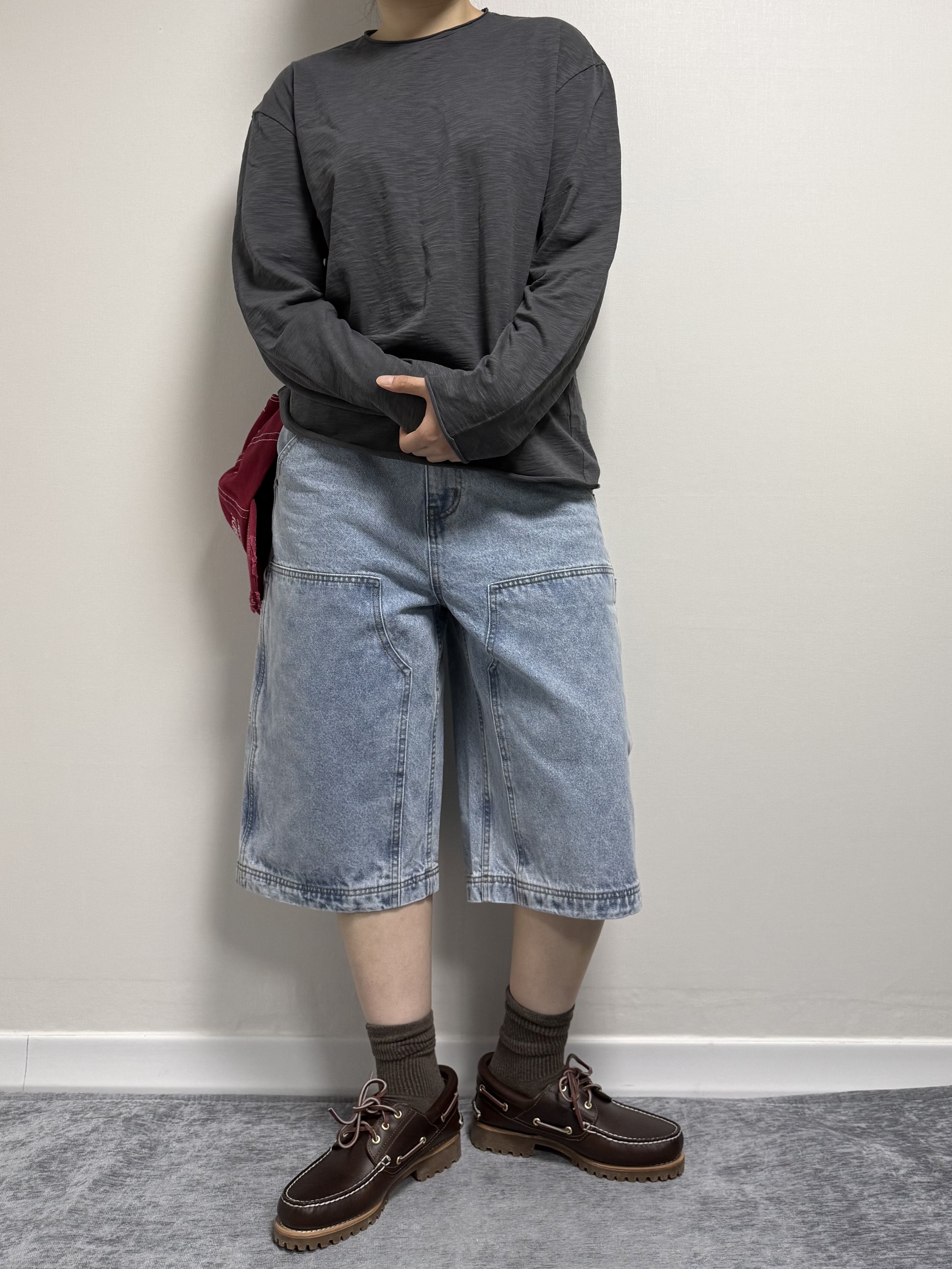 Timberland Classic 3-Eye Boat Shoes Brown - Wide 착용 스타일 - 1