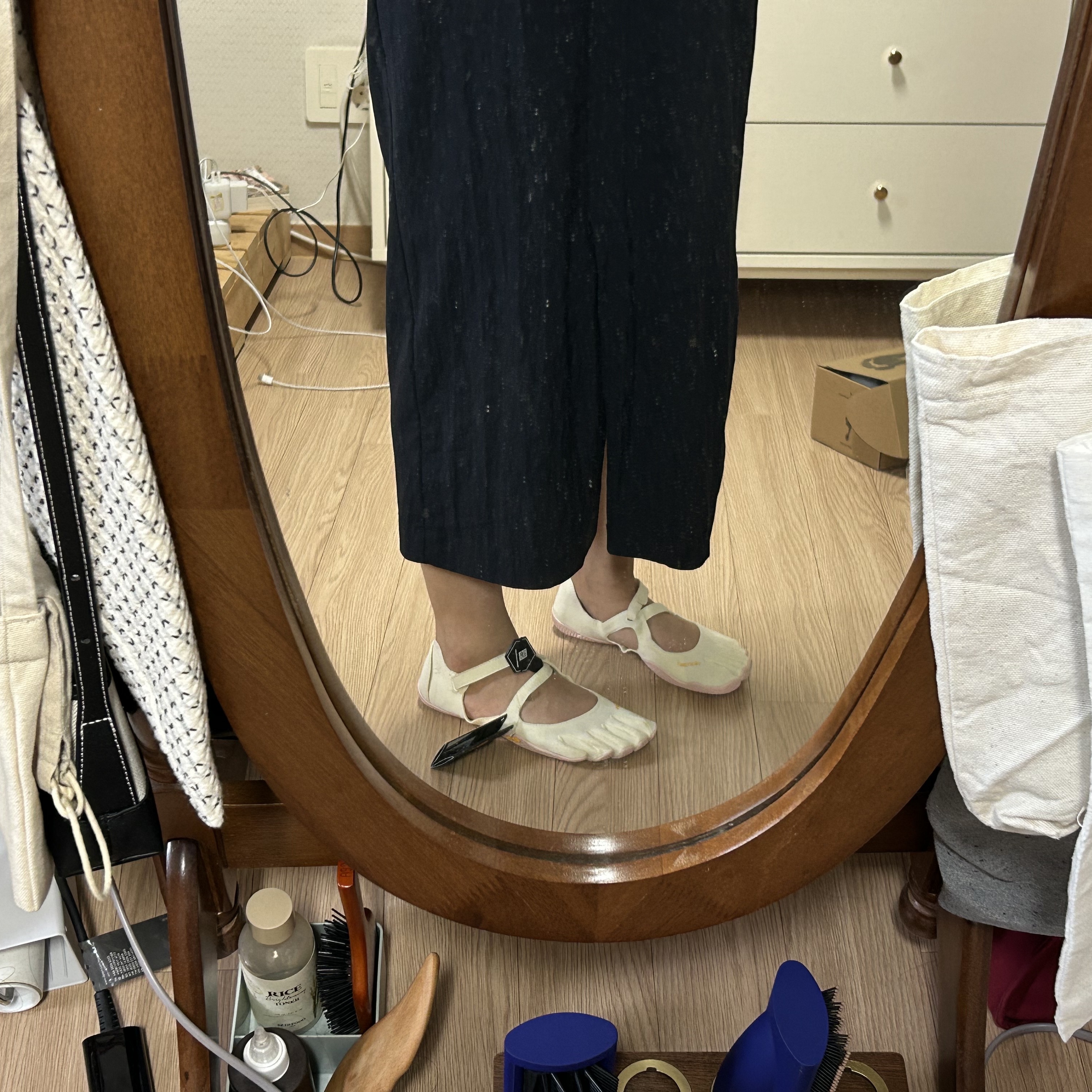 (W) Vibram Fivefingers V-Soul Ivory Dusty Pink 착용 스타일 - 2