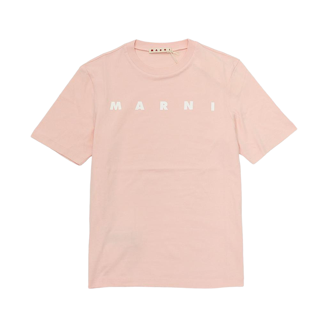 M01601 M00RF 0M351 12-14Y [25% 쿠폰] (Kids) Marni Cotton T-Shirt with Logo Print Pastel Pink