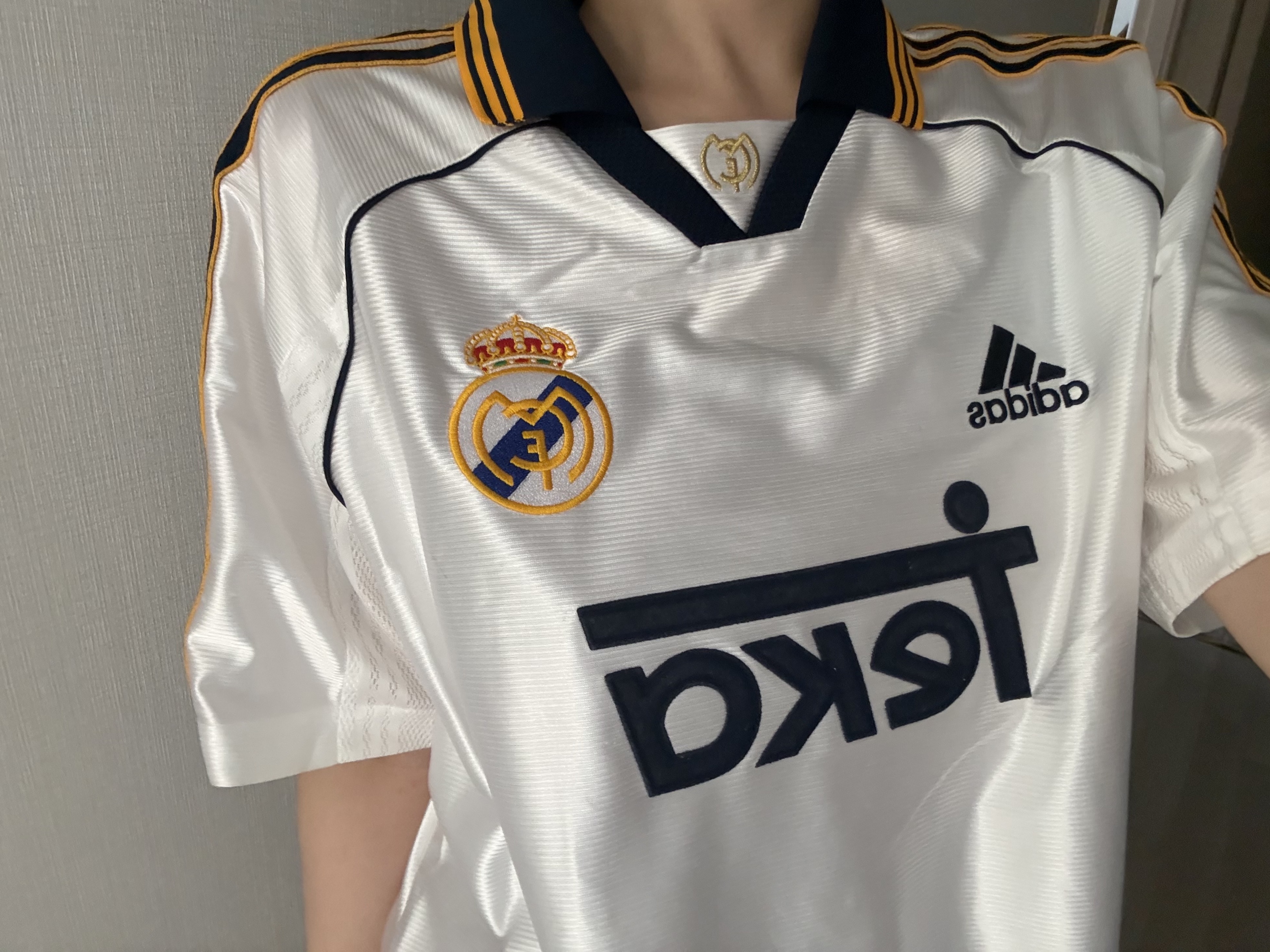 Adidas Real Madrid 99/00 Home Jersey White - KR Sizing (Non Marking Ver.) 착용 스타일