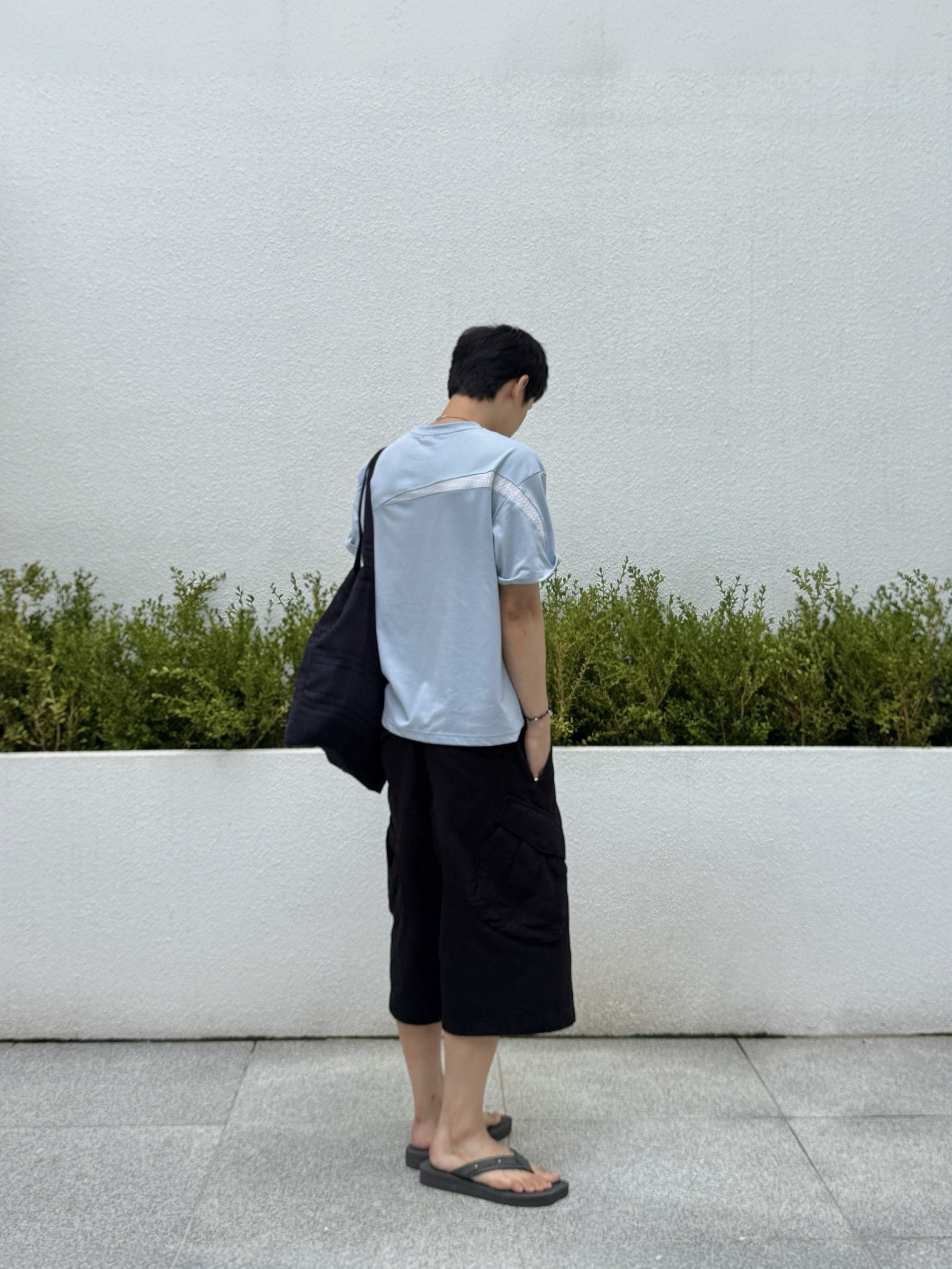 Sansan Gear Capri Pants Black_26SS, SUBCATEGORY SUB_F831 Gray 착용 스타일 - 3