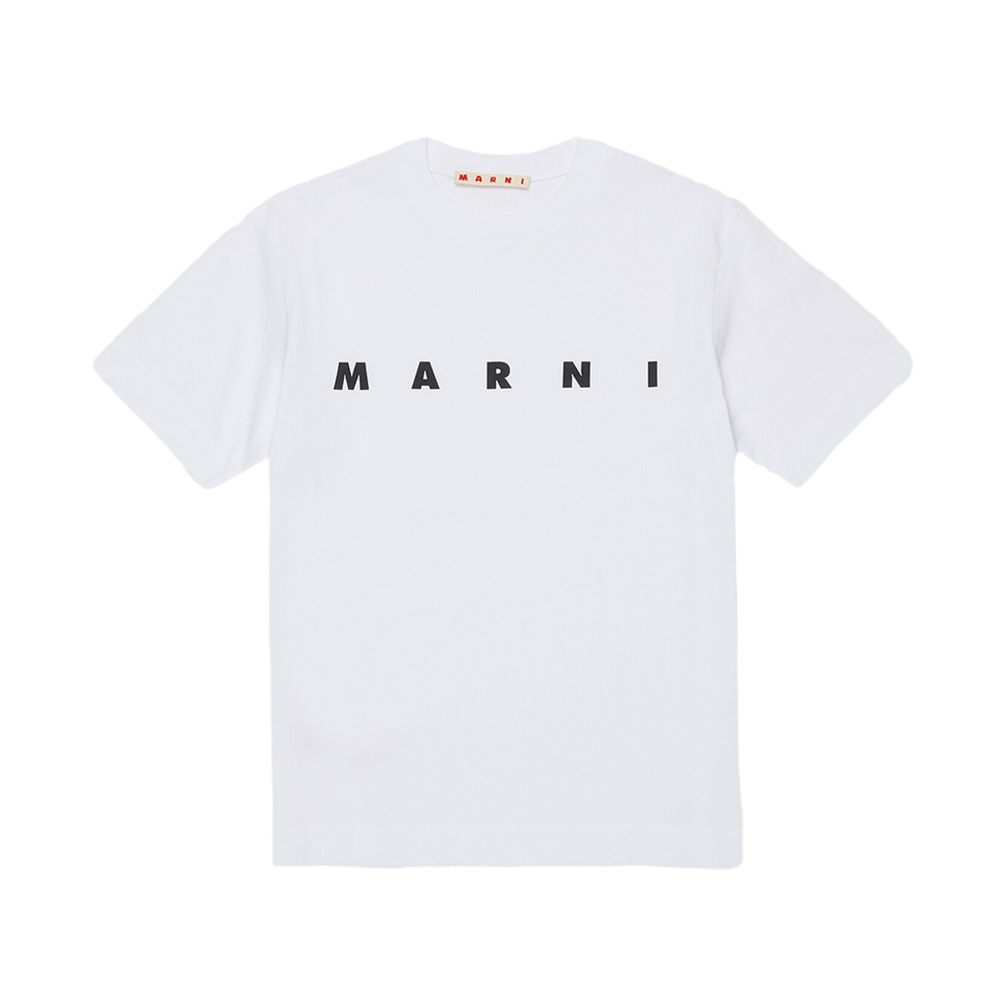 M002MV M00RF 0M100 12-14Y [25% 쿠폰] (Kids) Marni Jersey T-Shirt with Logo White