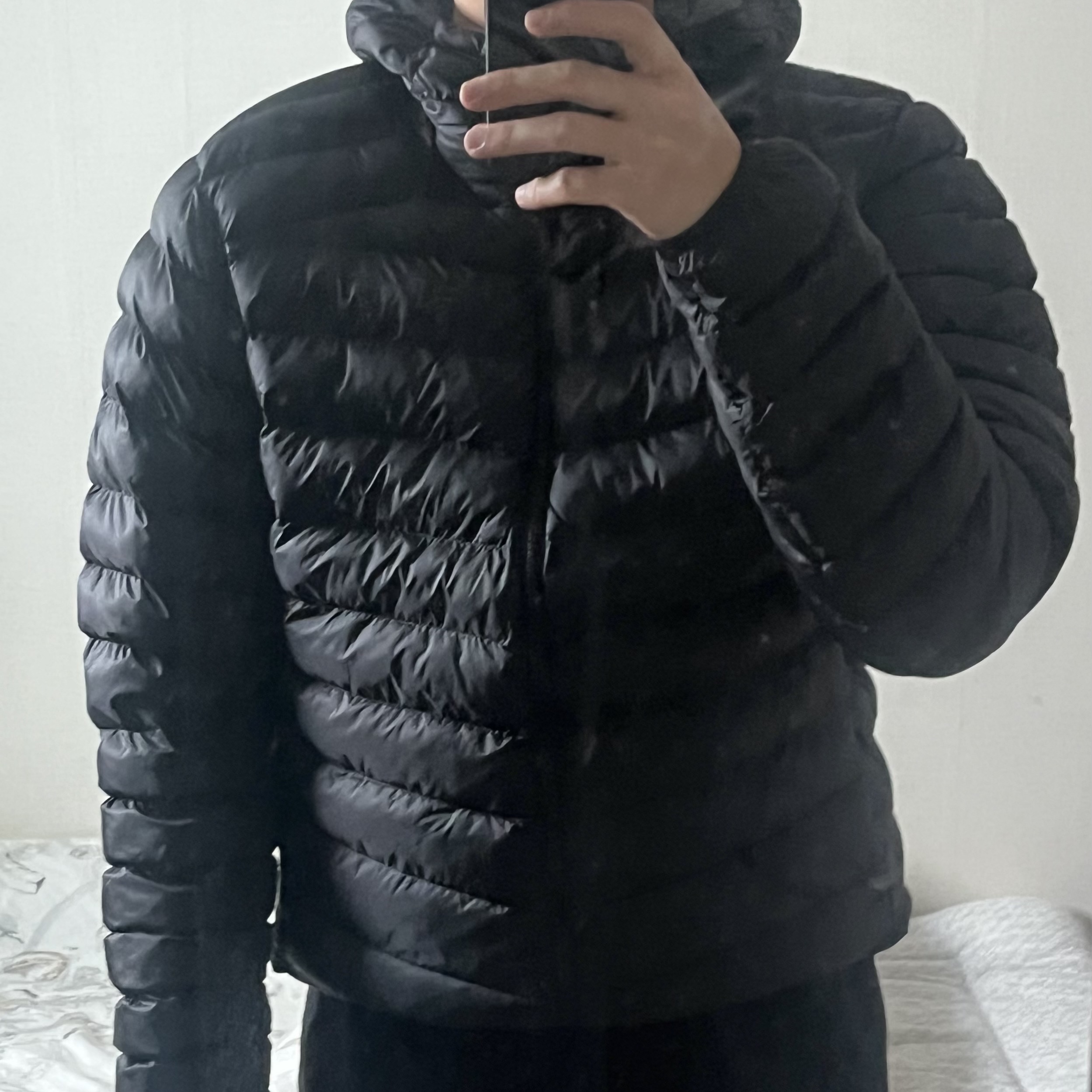 Rab Cirrus Alpine Insulated Jacket Black 착용 스타일