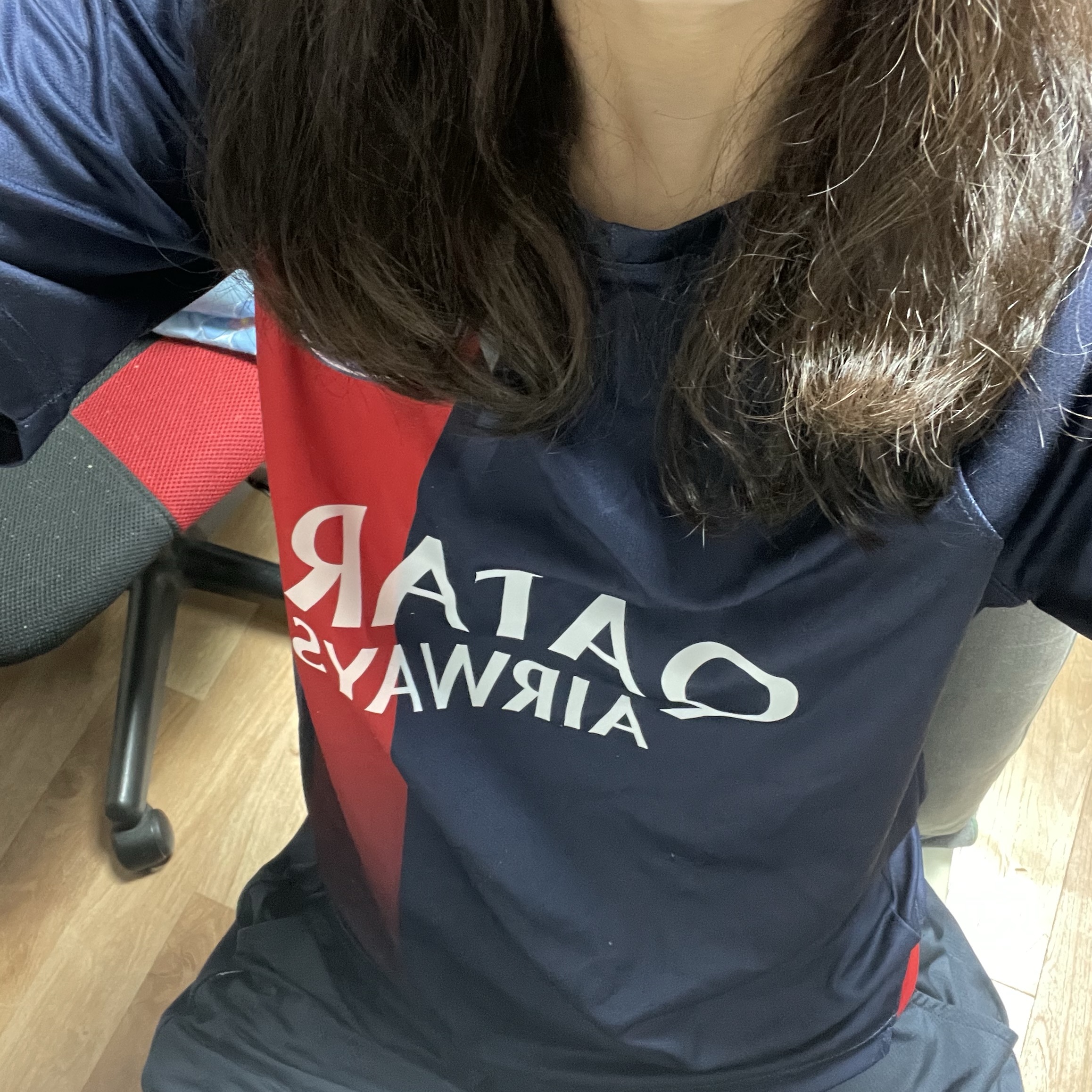 Nike Paris Saint-Germain 2023/24 Dri-Fit Stadium Home Jersey Midnight Navy (Non Marking Ver.) 착용 스타일