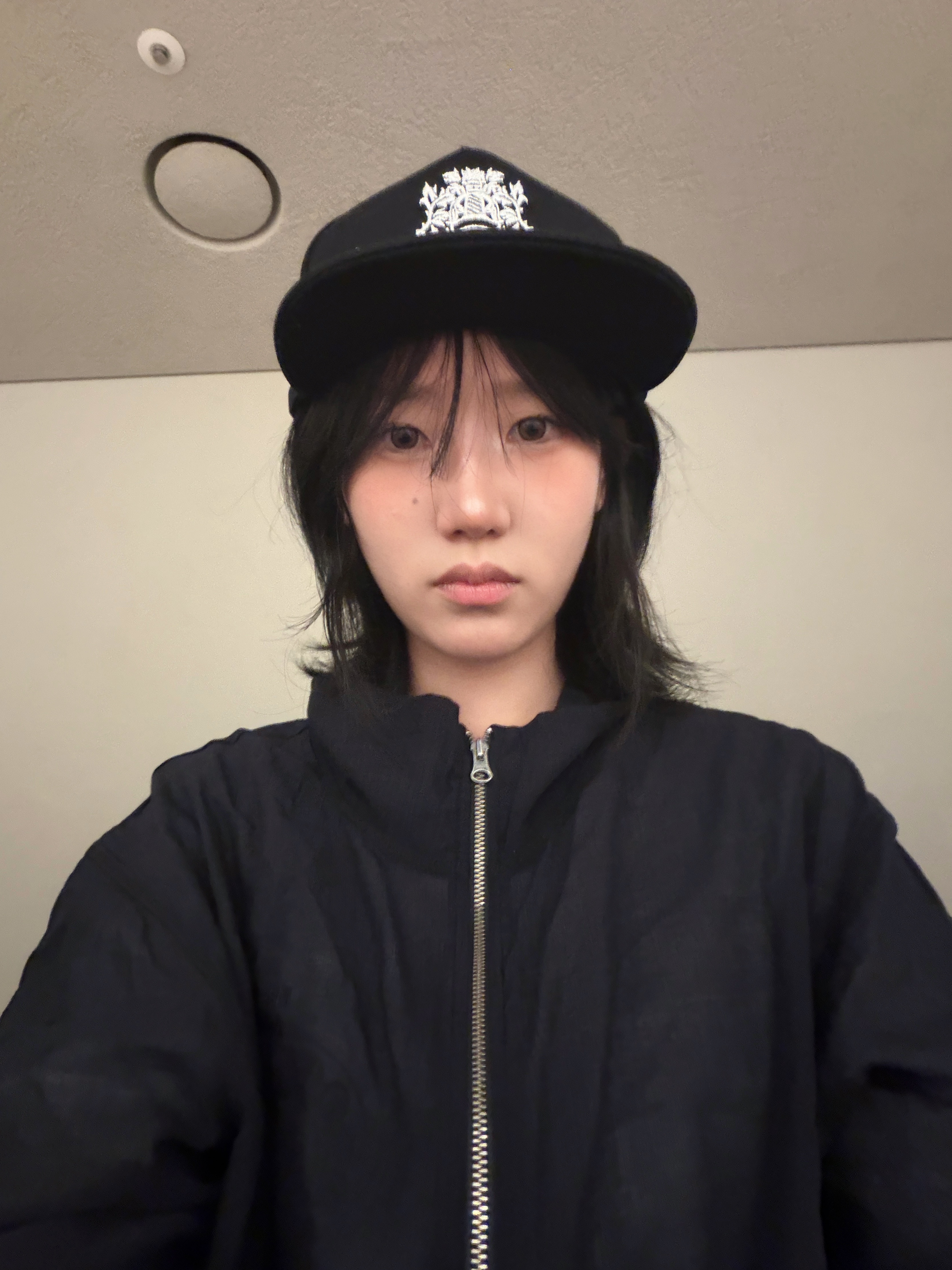 Chrome Hearts Dagger Denim Baseball Hat Black White 착용 스타일 - 1
