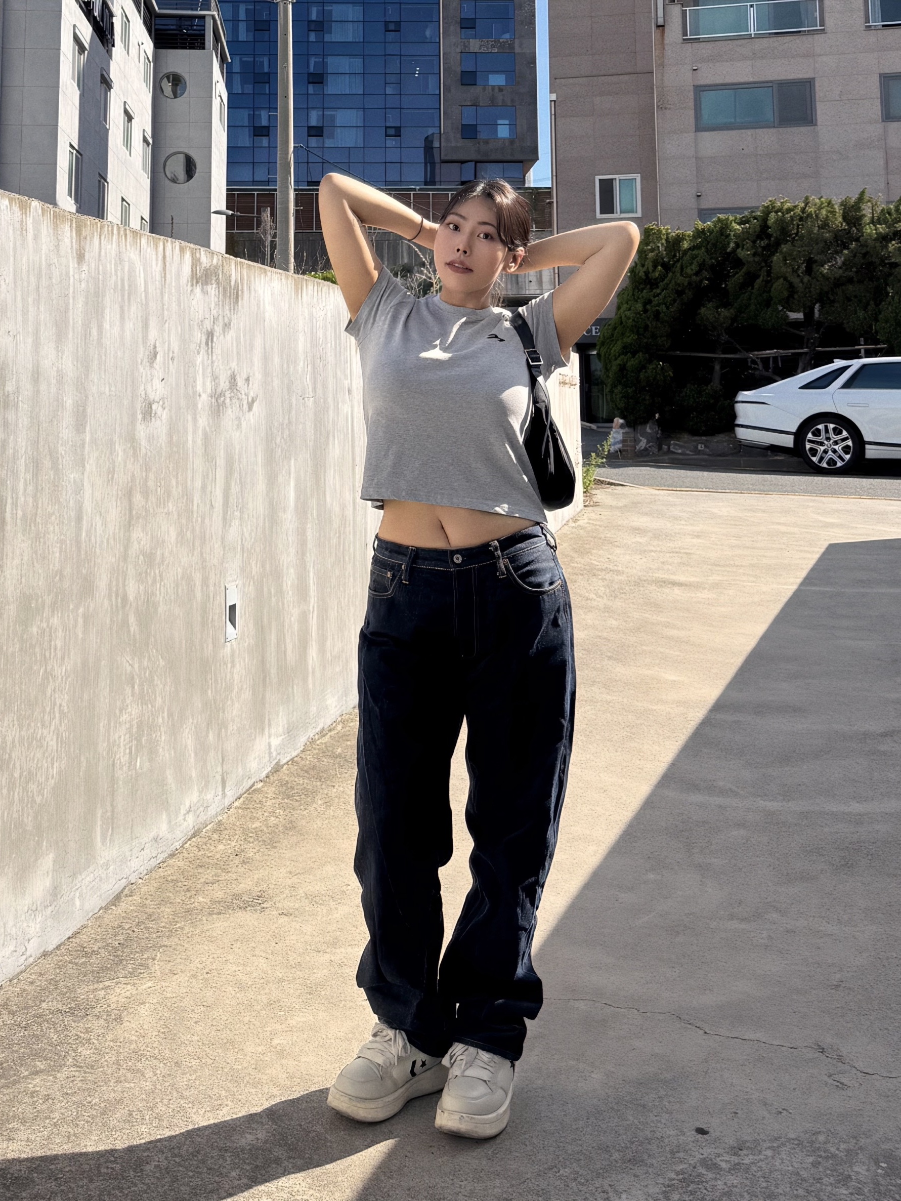 Converse x Drkshdw Turbowpn Ox Pelican 착용 스타일 - 1