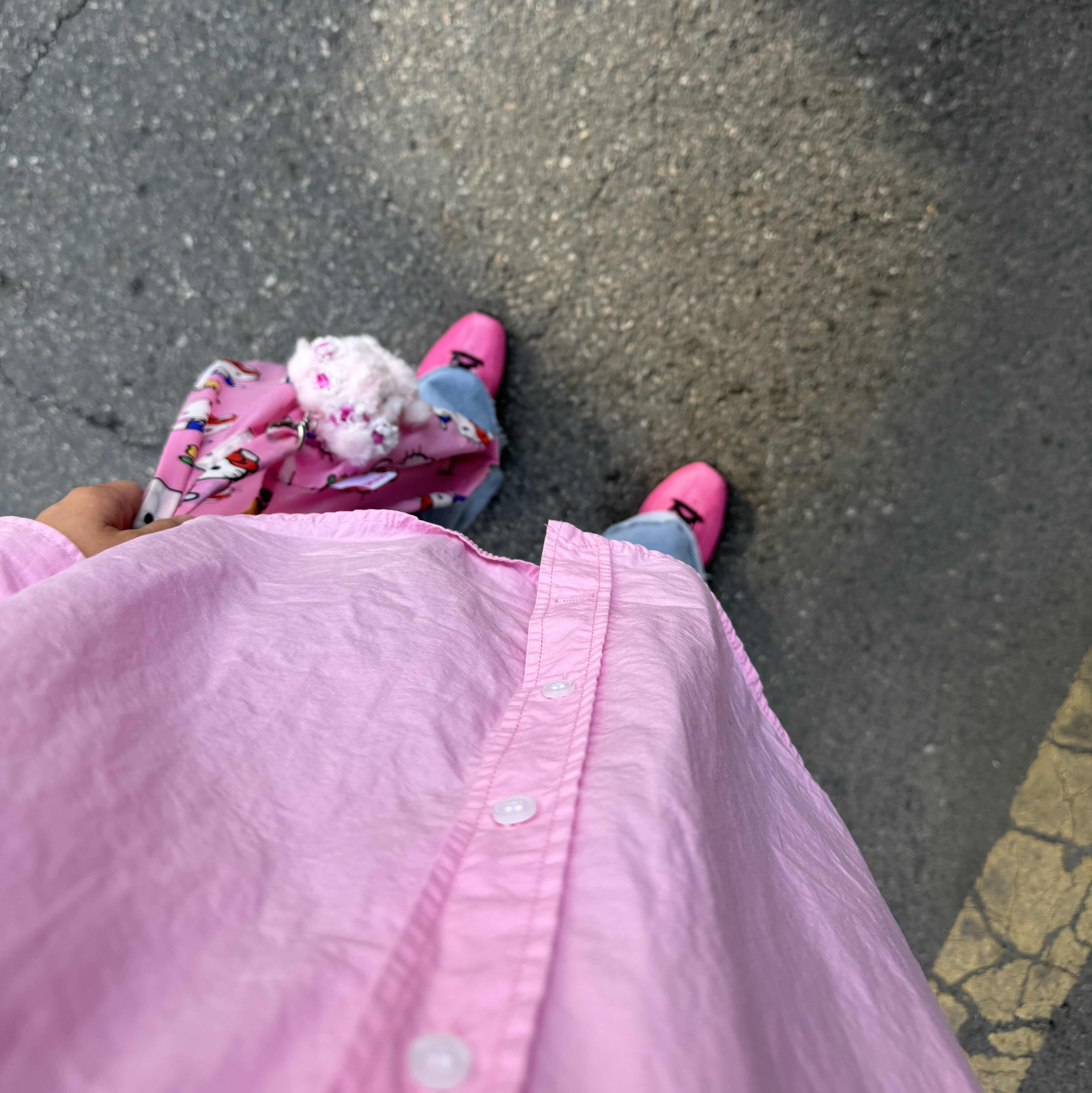 (W) Nike Shox Z Pinksicle Black, Nike Gym Club Duffle Bag 24L Elemental Pink White 착용 스타일 - 6