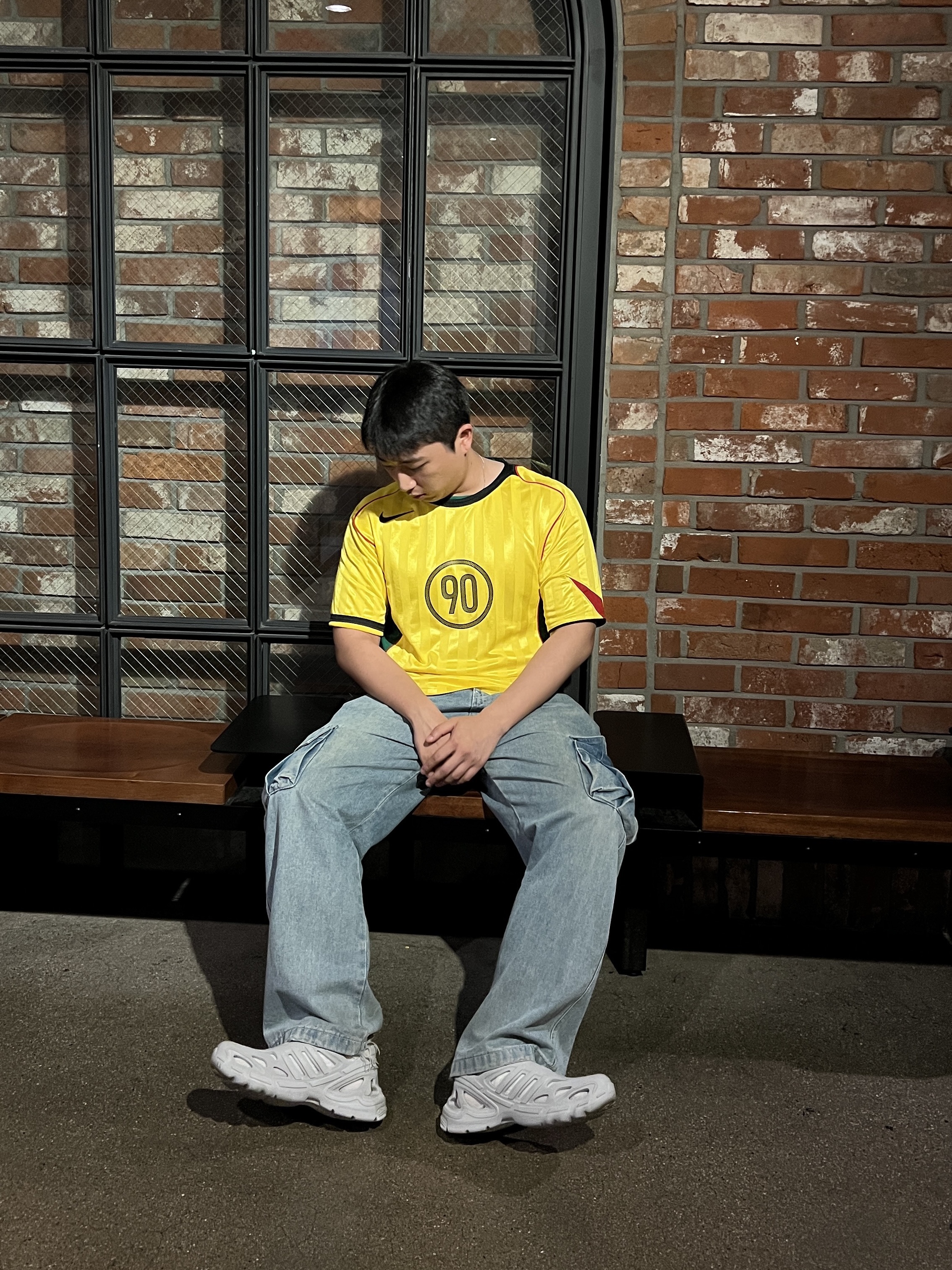 Nike Total 90 Dri-Fit Soccer Jersey Tour Yellow Black - Asia, Adidas Adifom Supernova Grey Two 착용 스타일