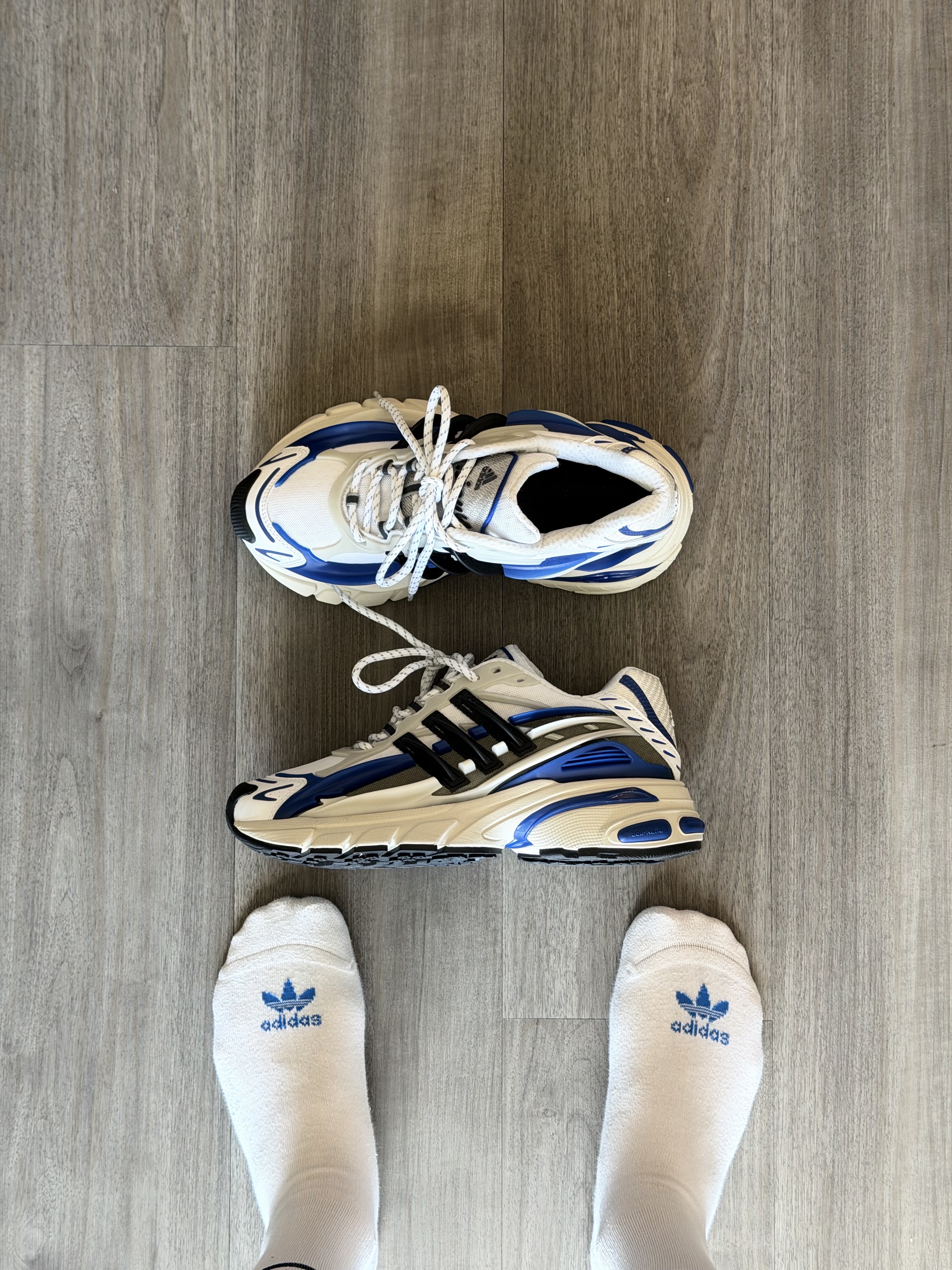 Adidas x Pharrell Williams Virginia Adistar Jellyfish Royal Blue Core Black 착용 스타일 - 1