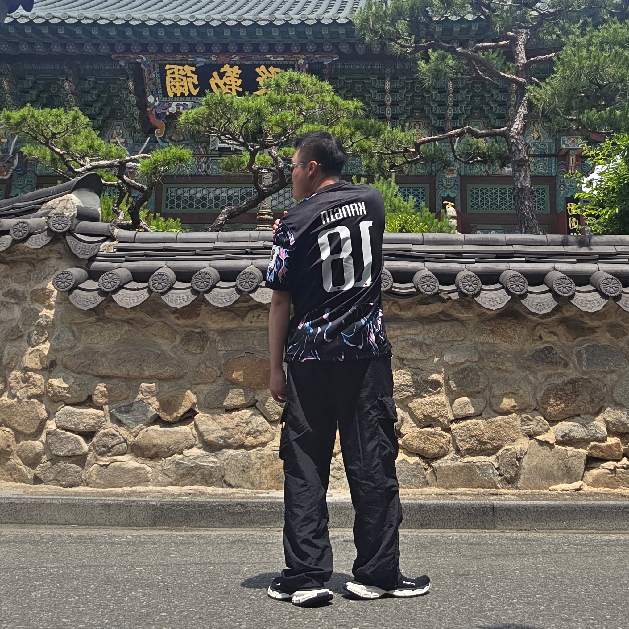 Balenciaga 3XL Sock Recycled Knit Sneakers Black, Nike Korea 2023/24 Dri-Fit Stadium Away Replica Jersey Black Pink Glow - Asia (Non Marking Ver.) 착용 스타일 - 3