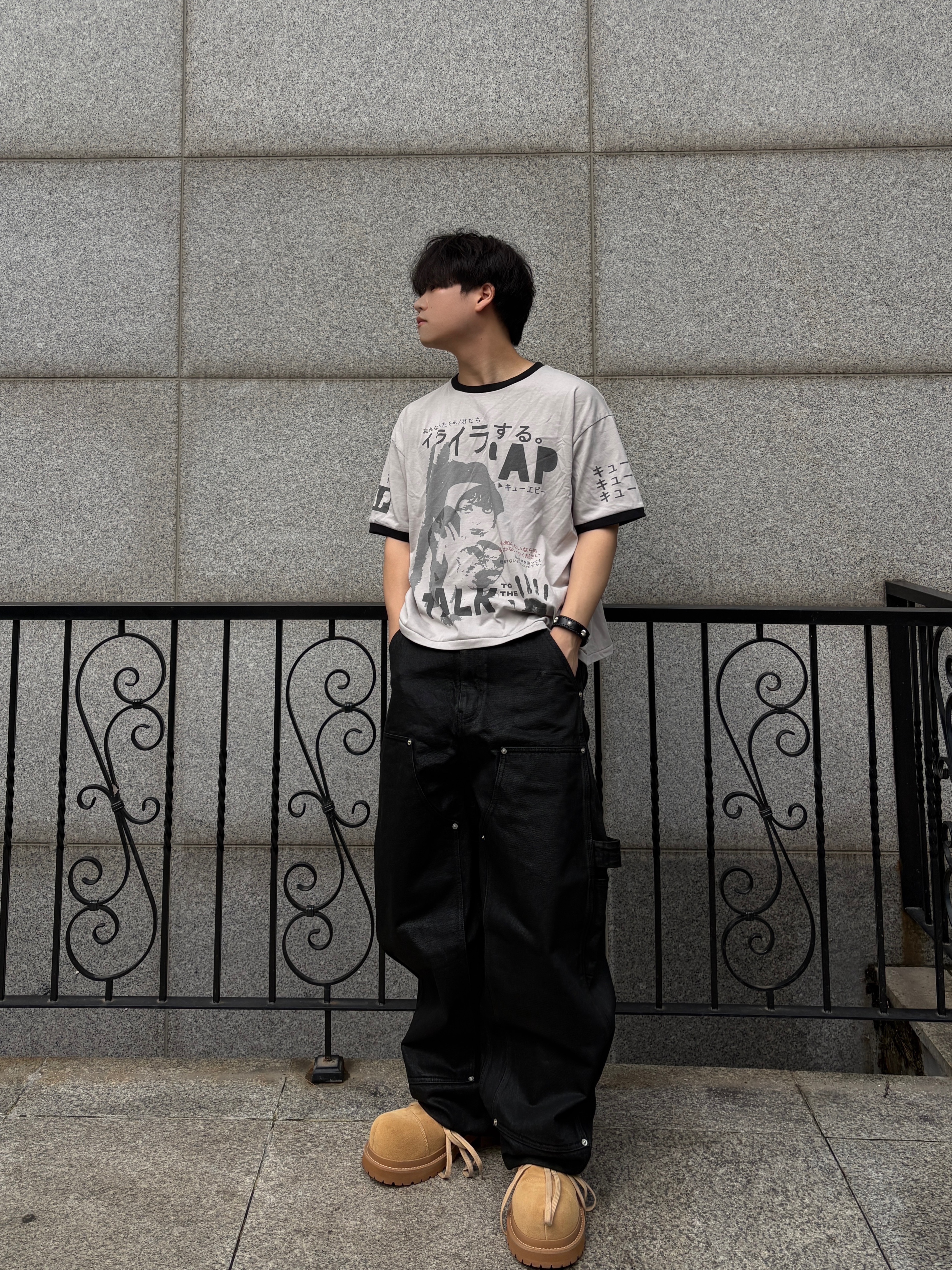 qualisartifexpereo VTG T-Shirts Pig 착용 스타일 - 2