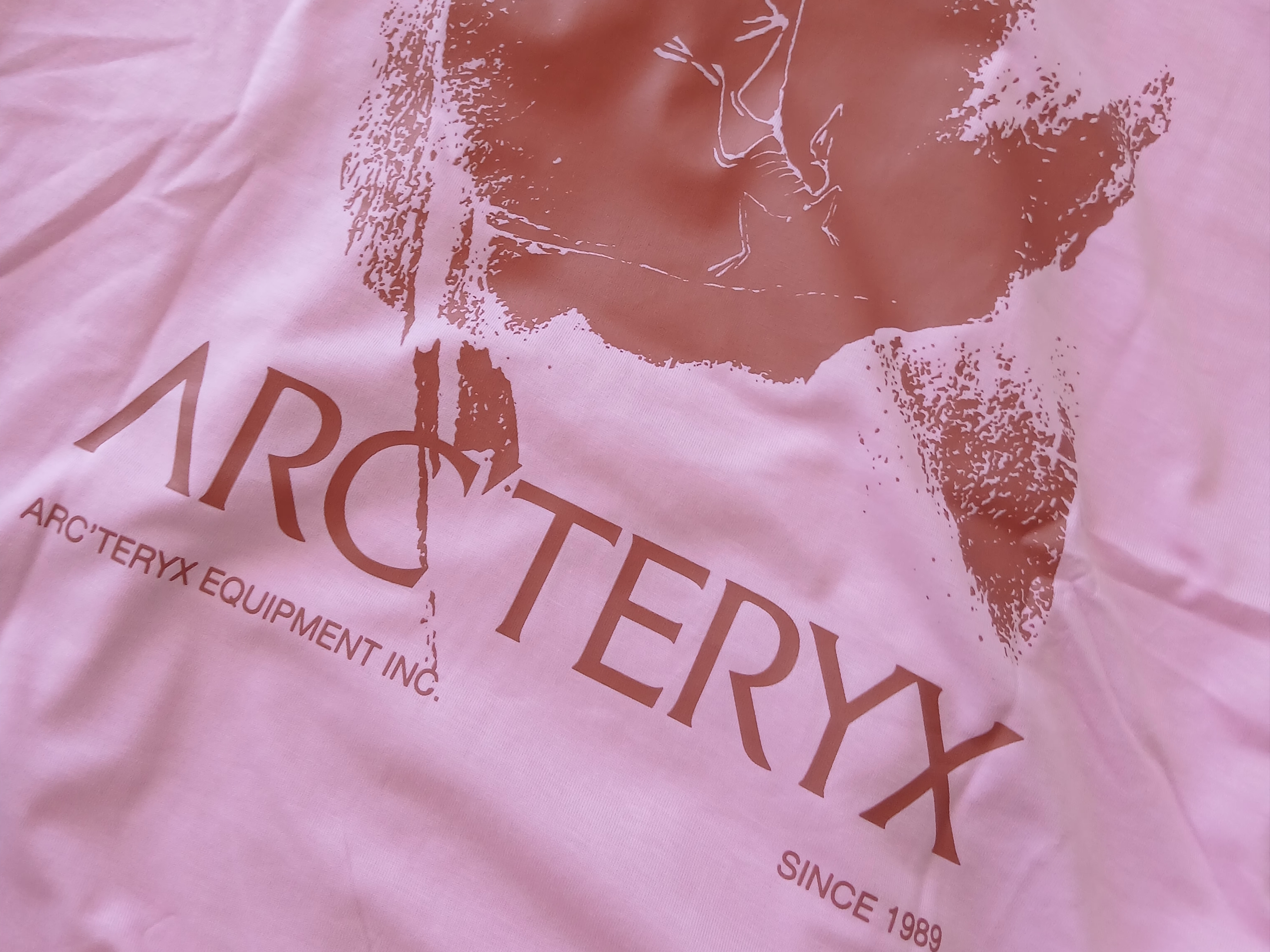 Arc'teryx Kragg SL Cotton Cacodaemon SS T-Shirt White Light Sea Salt, Arc'teryx Kragg SL Cotton Cacodaemon SS T-Shirt Black Moondrop 착용 스타일 - 3