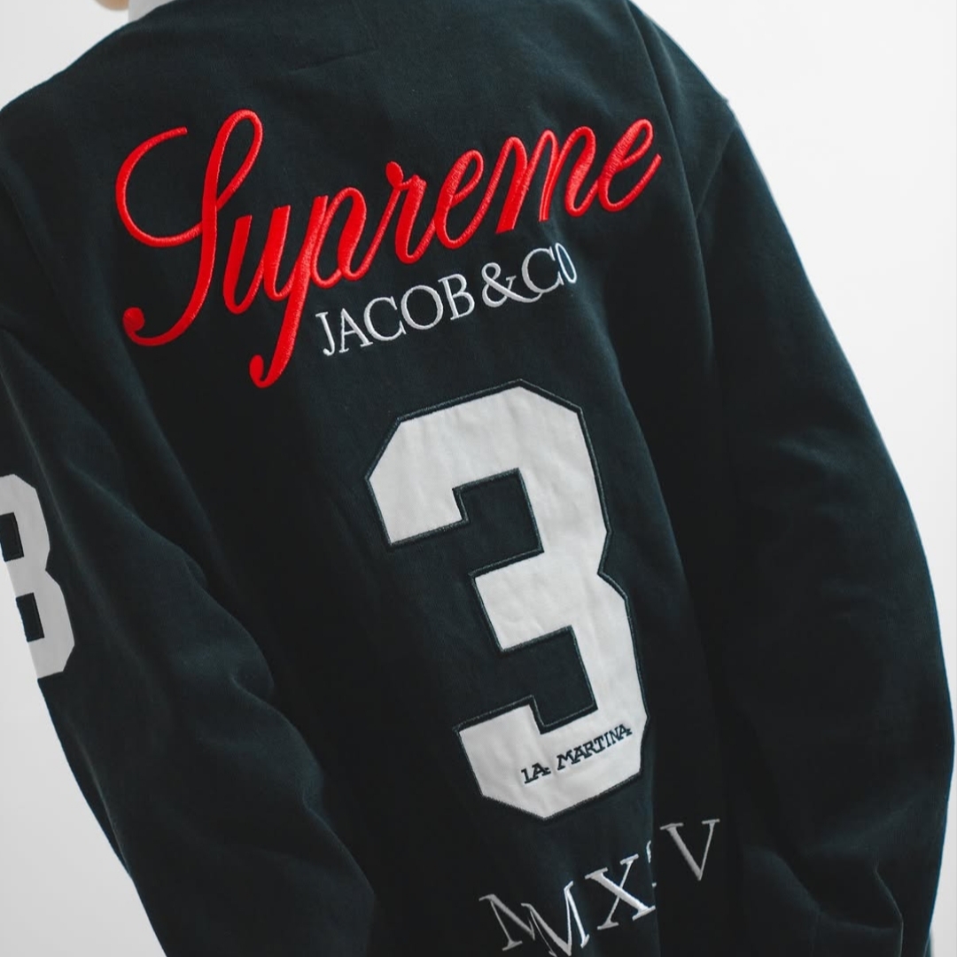Supreme x La Martina x Jacob & Co Rugby Black - 26SS 착용 스타일