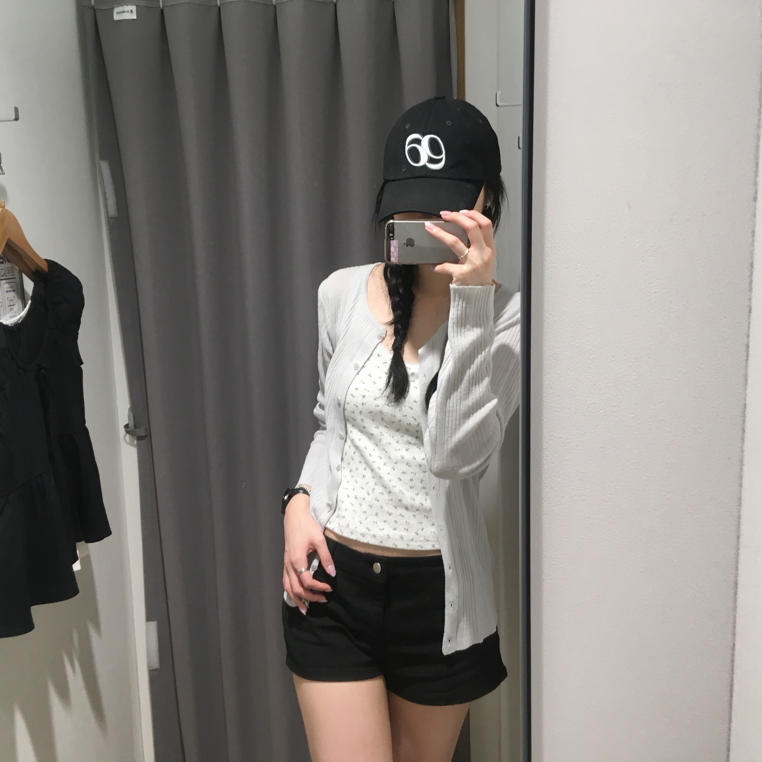 Ason Lite Mesh Ball Cap Black 착용 스타일