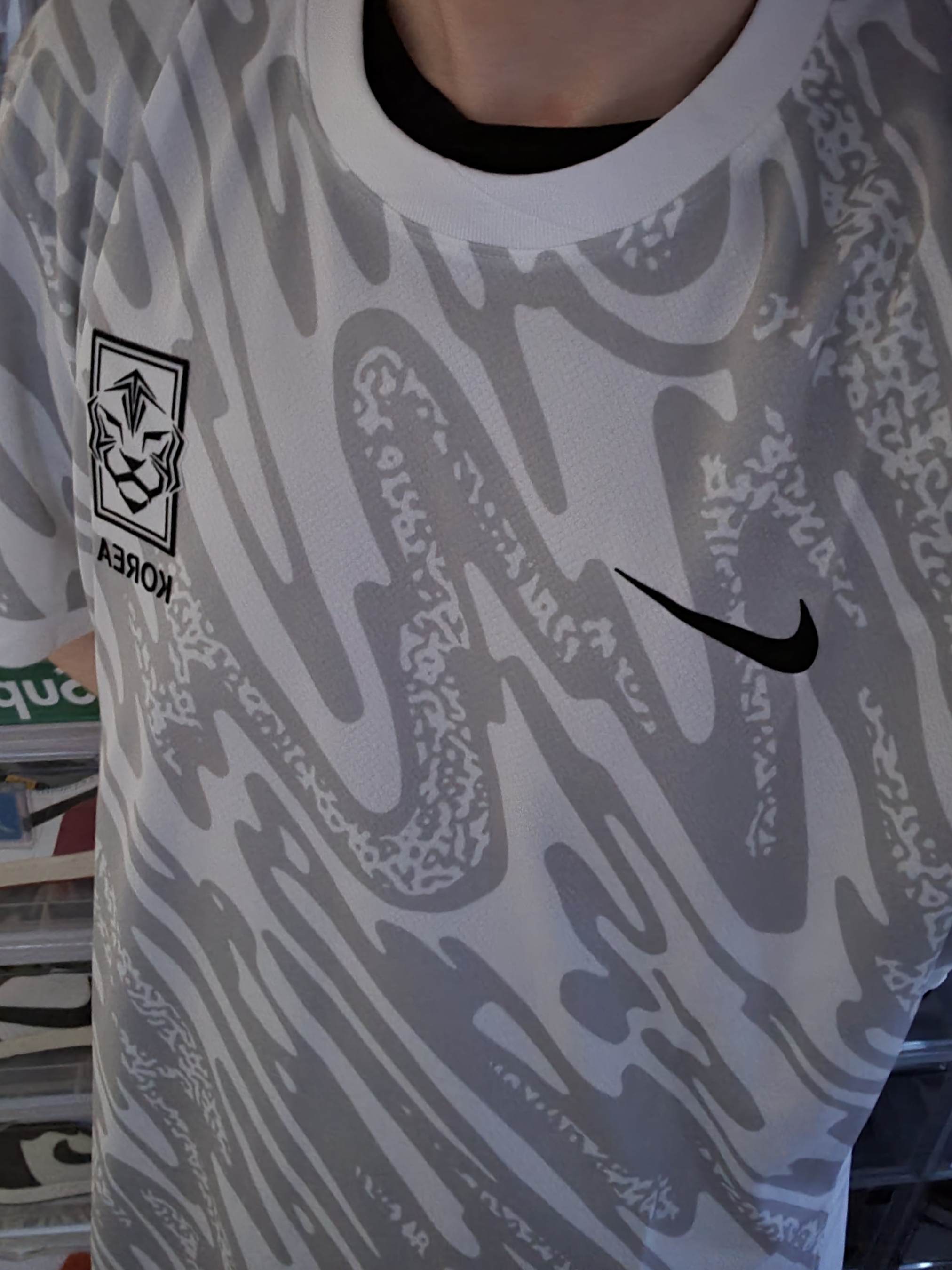 Nike Korea Dri-Fit Authentic Goalkeeper Jersey White Grey (FJ1240-100) (Non Marking Ver.) 착용 스타일 - 1