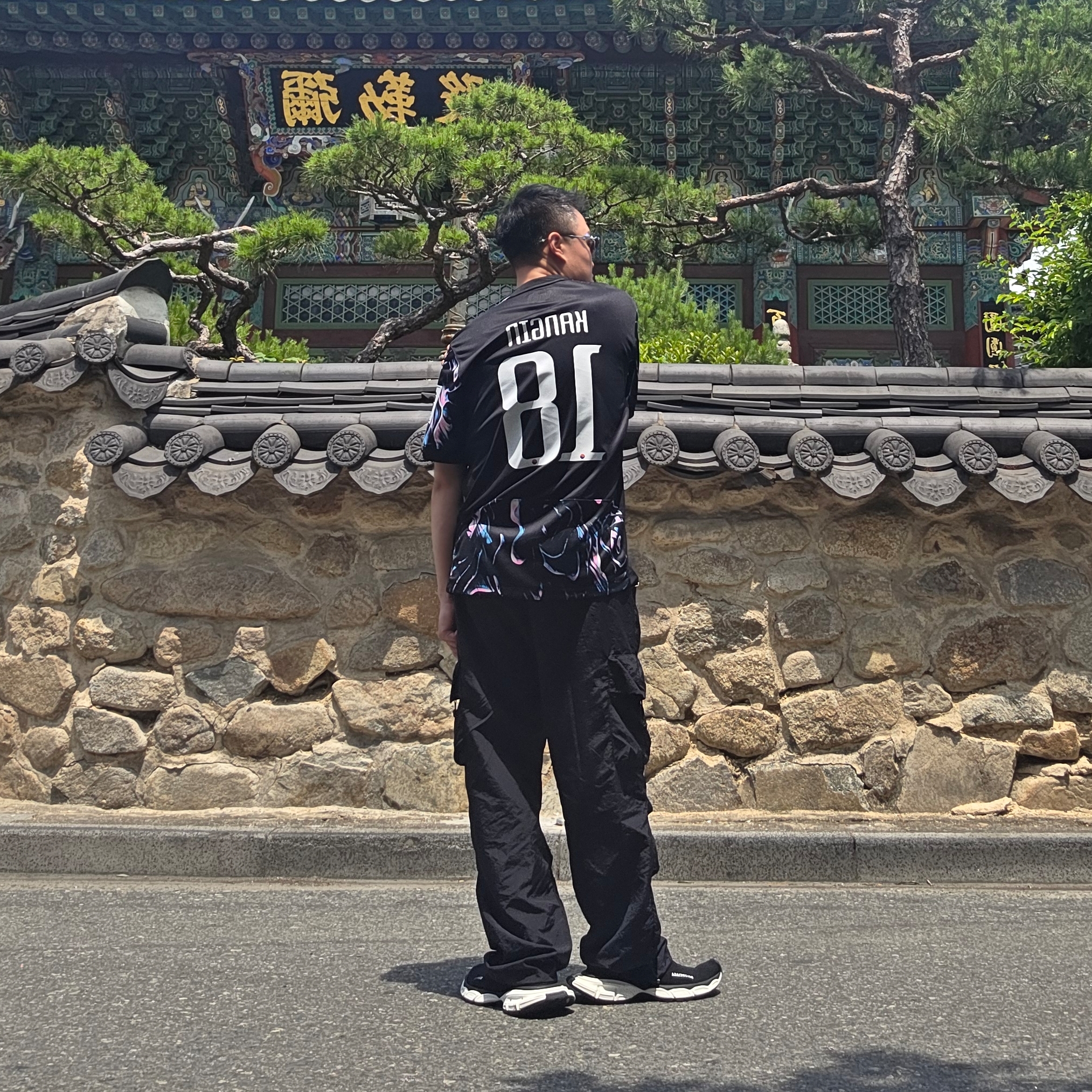 Balenciaga 3XL Sock Recycled Knit Sneakers Black, Nike Korea 2023/24 Dri-Fit Stadium Away Replica Jersey Black Pink Glow - Asia (Non Marking Ver.) 착용 스타일 - 2