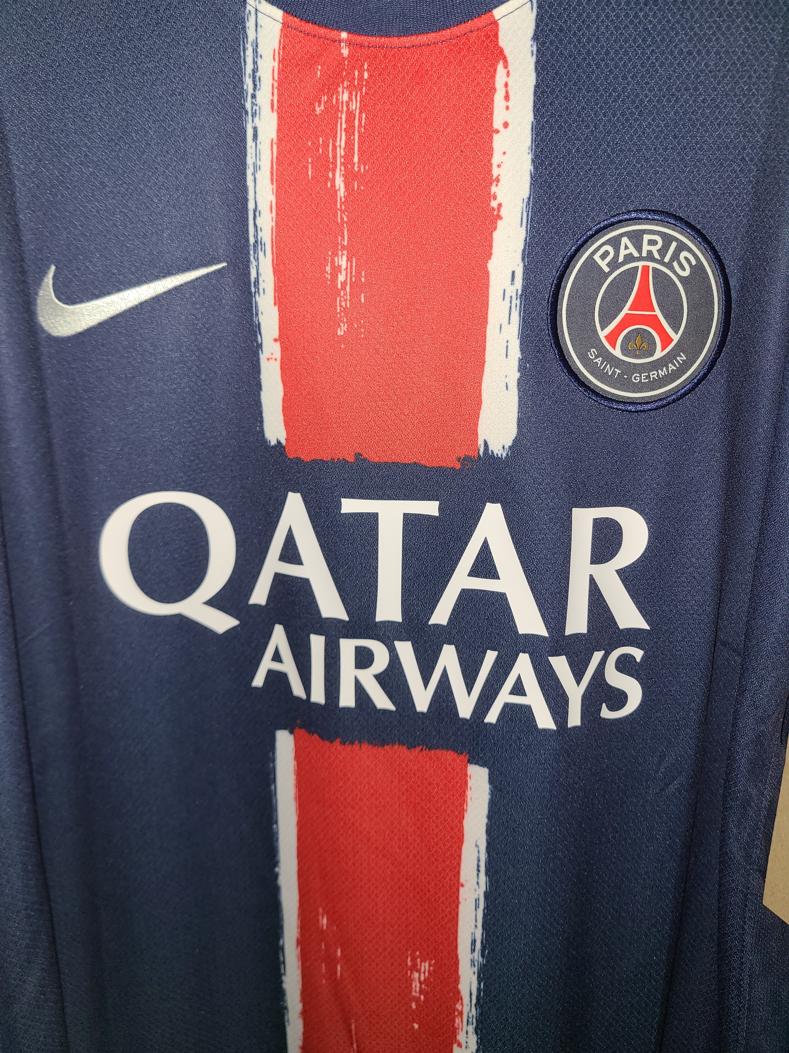 Nike Paris Saint-Germain 2024/25 Dri-Fit Stadium Home Replica Jersey Midnight Navy (Non Marking Ver.) 착용 스타일 - 2