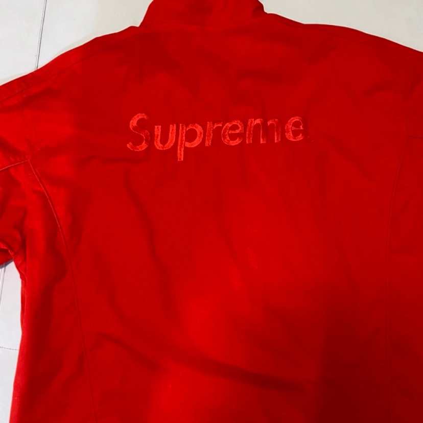 Supreme x Umbro Cotton Ripstop Track Jacket Red - 23FW 착용 스타일 - 2