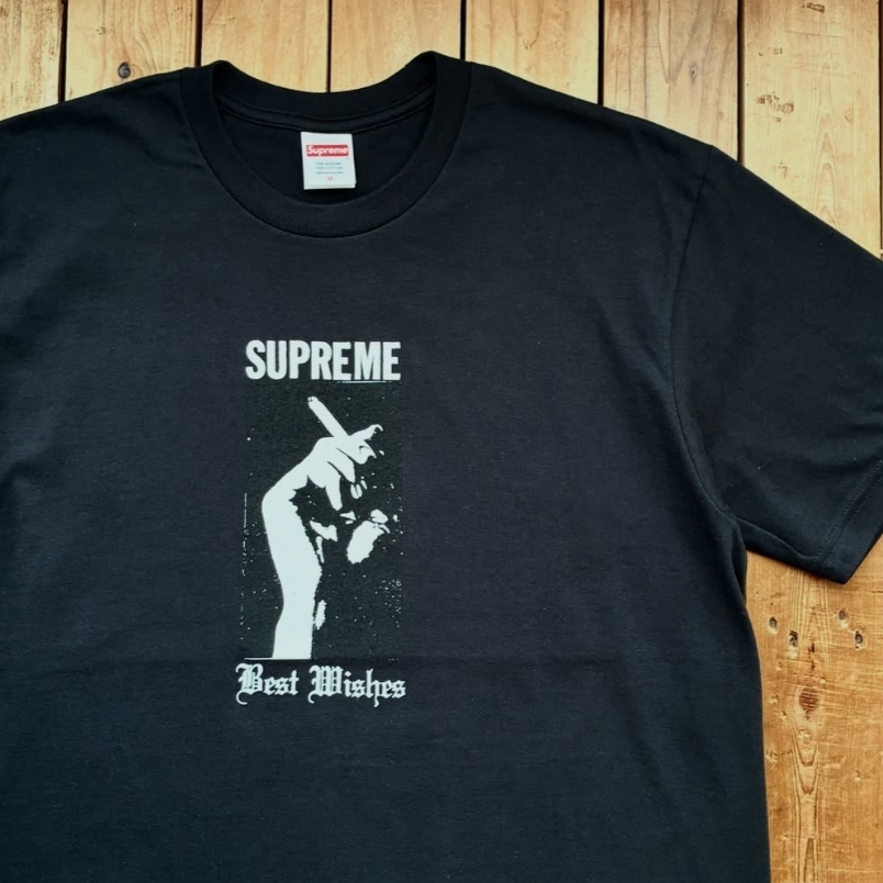 Supreme Wish T-Shirt Black - 26SS 착용 스타일 - 2