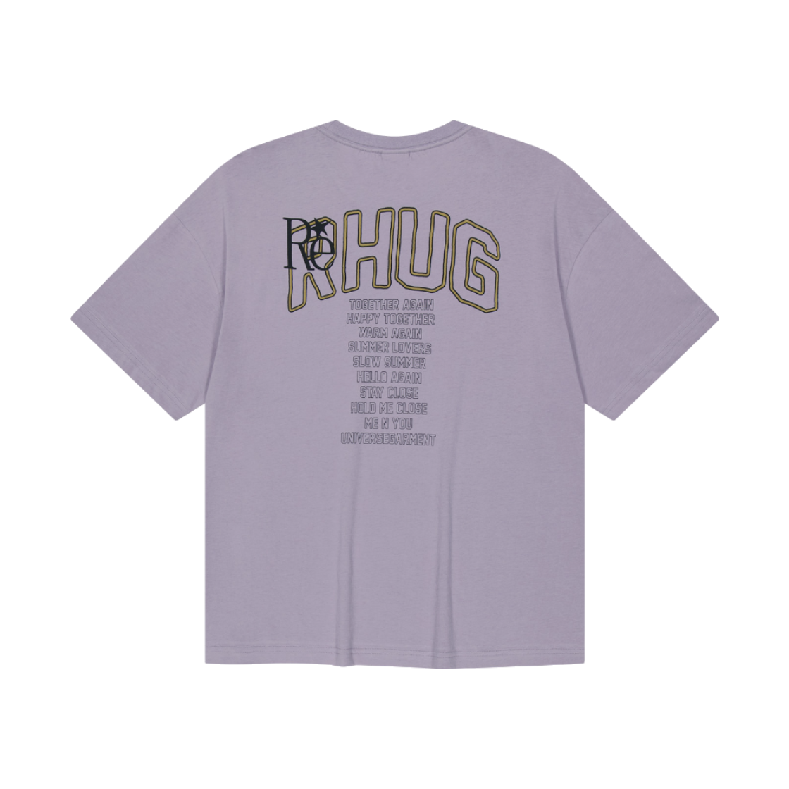 유니버스 가먼트 Happy 패밀리 크롭 티셔츠 퍼플(UNIVERSE GARMENT Happy Family Crop T-Shirt Purple) - 2