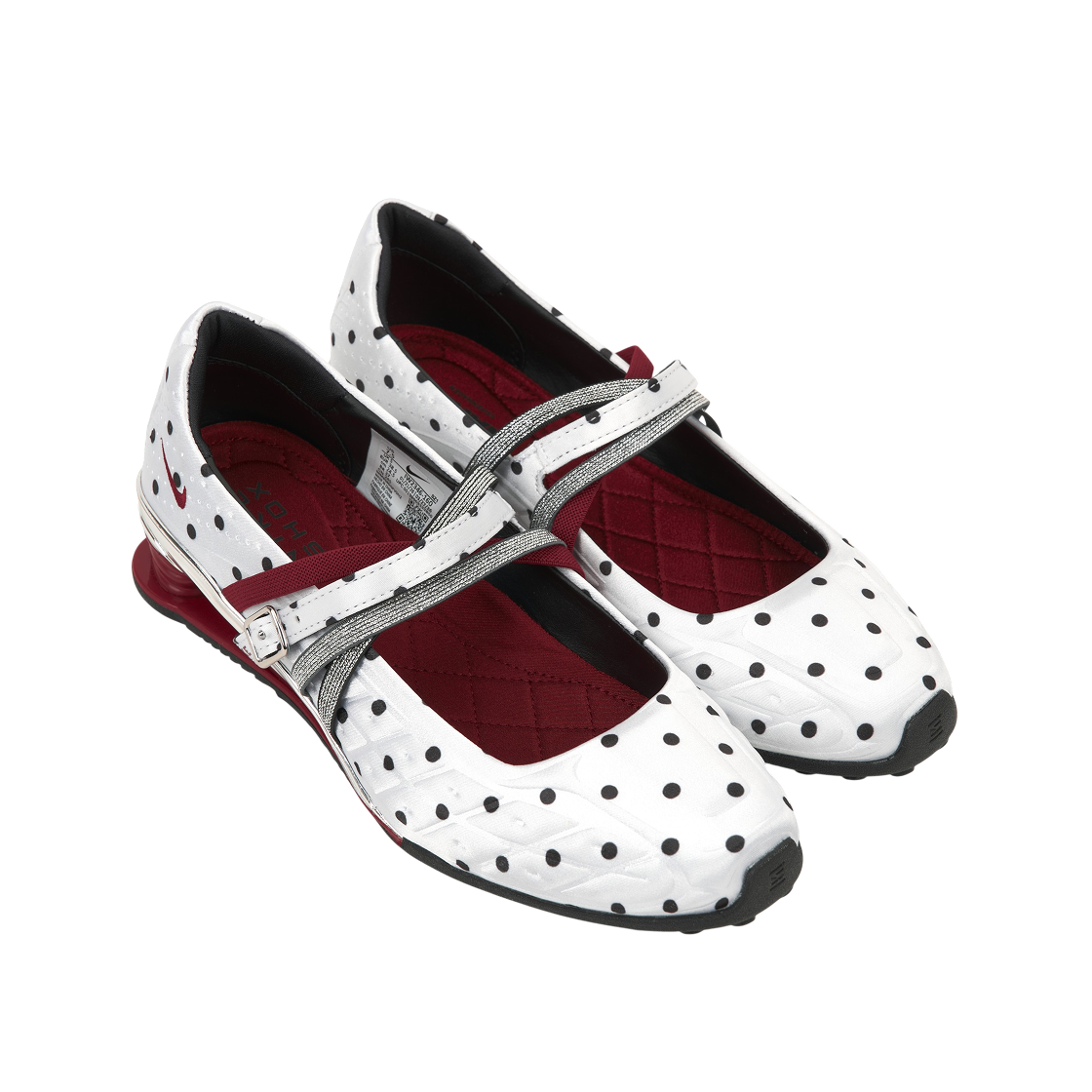 (W) 나이키 x 네이키드 코펜하겐 샥스 Z 칼리스트라 폴카 닷 화이트 블랙((W) Nike x Naked Copenhagen Shox Z Calistra Polka Dot White Black) - 4