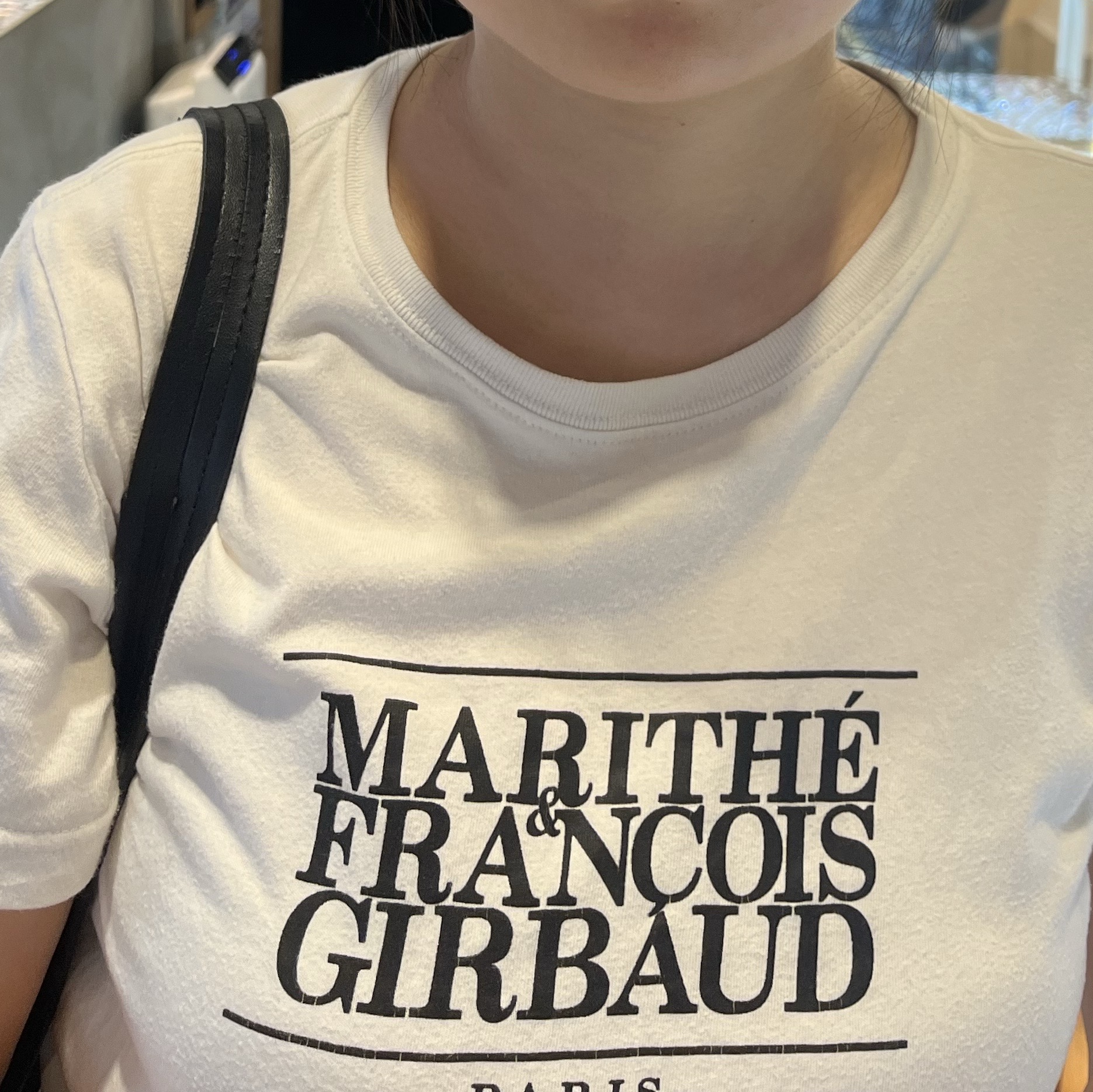 Marithe Francois Girbaud Classic Logo T-Shirt White 착용 스타일