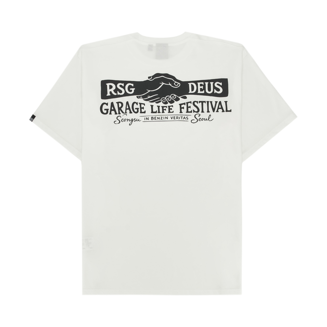 D262UTS610010 Deus Ex Machina x RSG Garage Life Festival T-Shirt White