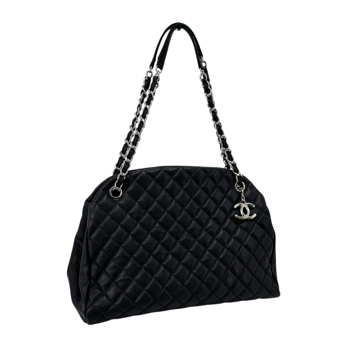 샤넬 캐비어 마드모아젤 볼링백 블랙(Chanel Caviar Mademoiselle Bowling Bag Black) - 1