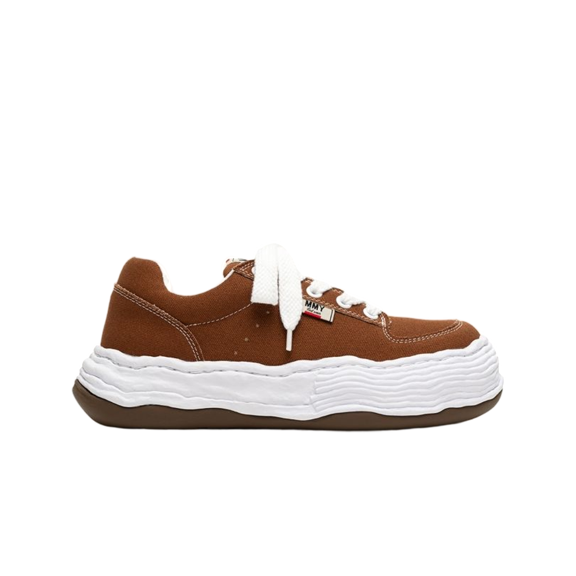A15FW704-BROWN Maison Mihara Yasuhiro Oliver OG Sole Canvas Low-Top Sneaker Brown
