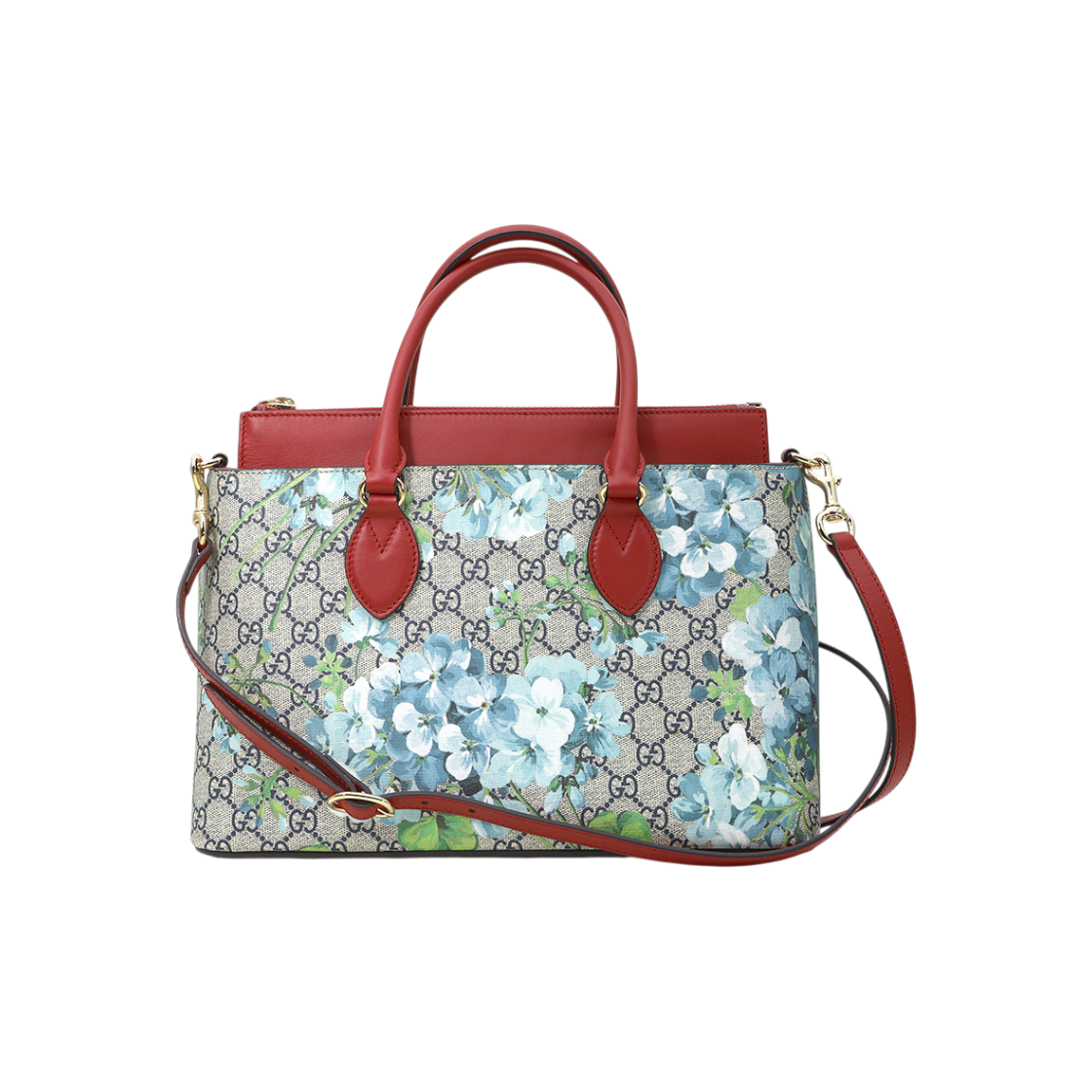 ITD9JFIIBJBW Gucci GG Supreme Canvas Bloom Print Flower 2-Way Bag