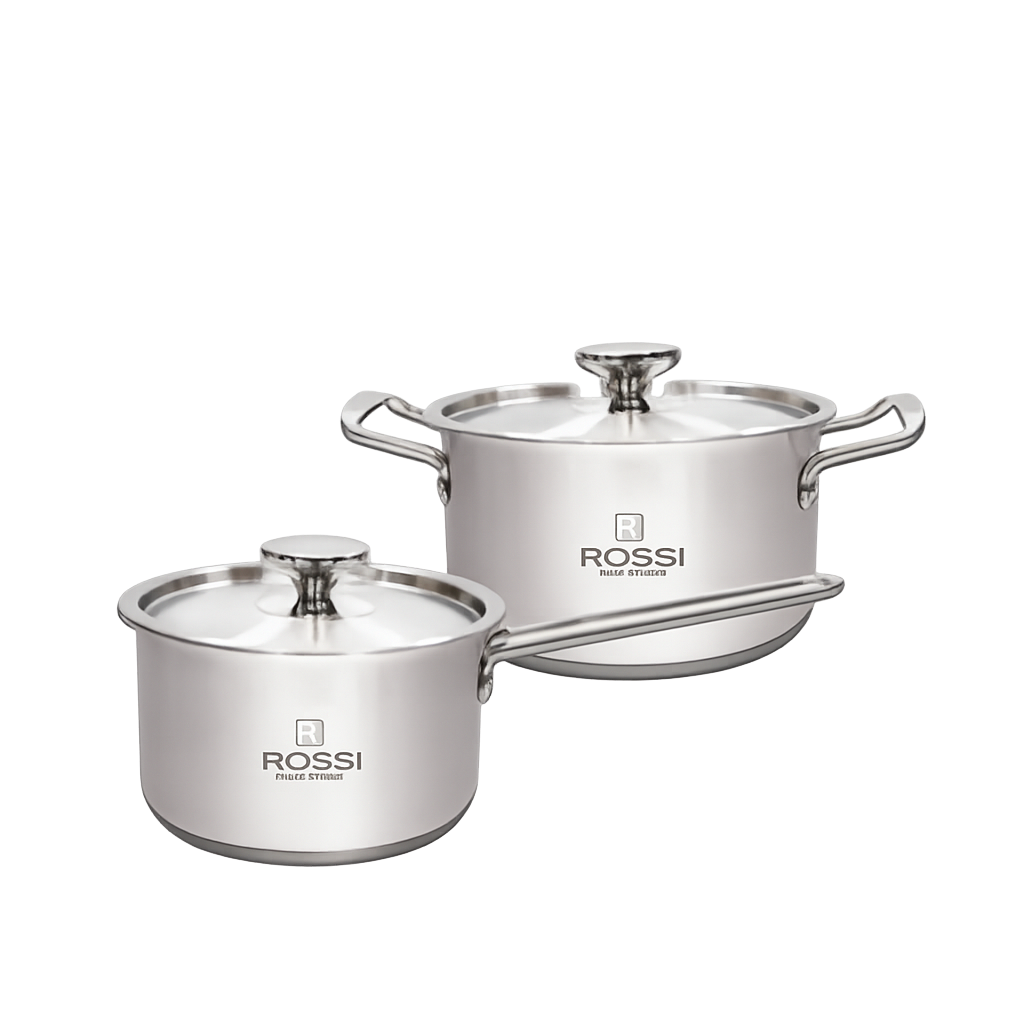 ROSSI001 Rossi Primo Pot Set (18cm Saucepan + 20cm Casserole)