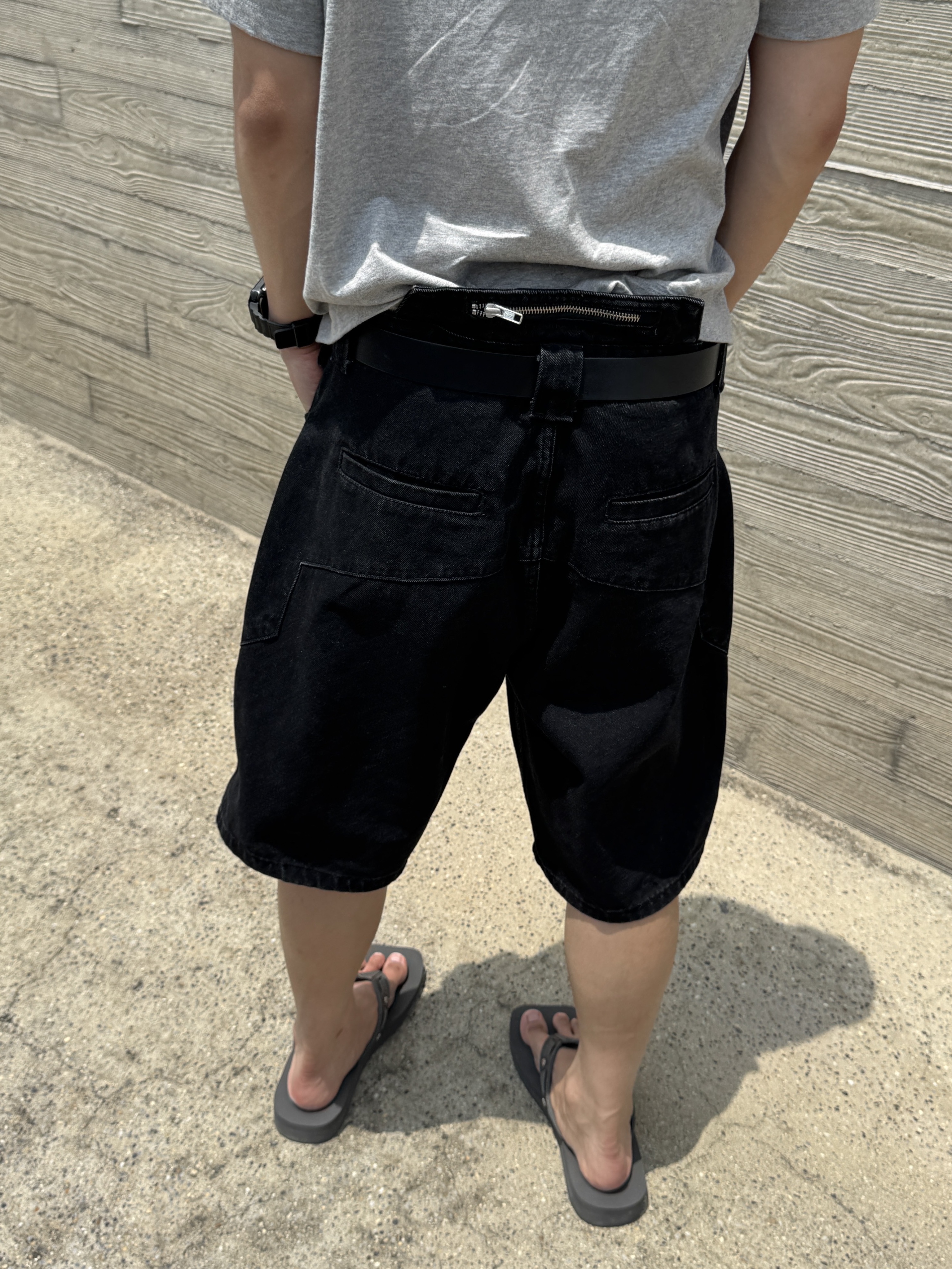 SUBCATEGORY SUB_F831 Gray, Ray-Ban New Wayfarer Classic Polished Black Frame G-15 Green Lense Low Bridge Fit 착용 스타일 - 7