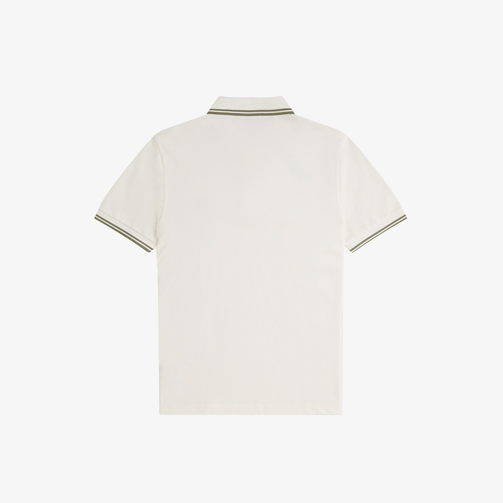 프레드페리 M3600 트윈 팁 프레드페리 셔츠 라이트 에크루 올리브 민트(Fred Perry M3600 Twin Tipped Fred Perry Shirt Light Ecru Olive Mint) - 2