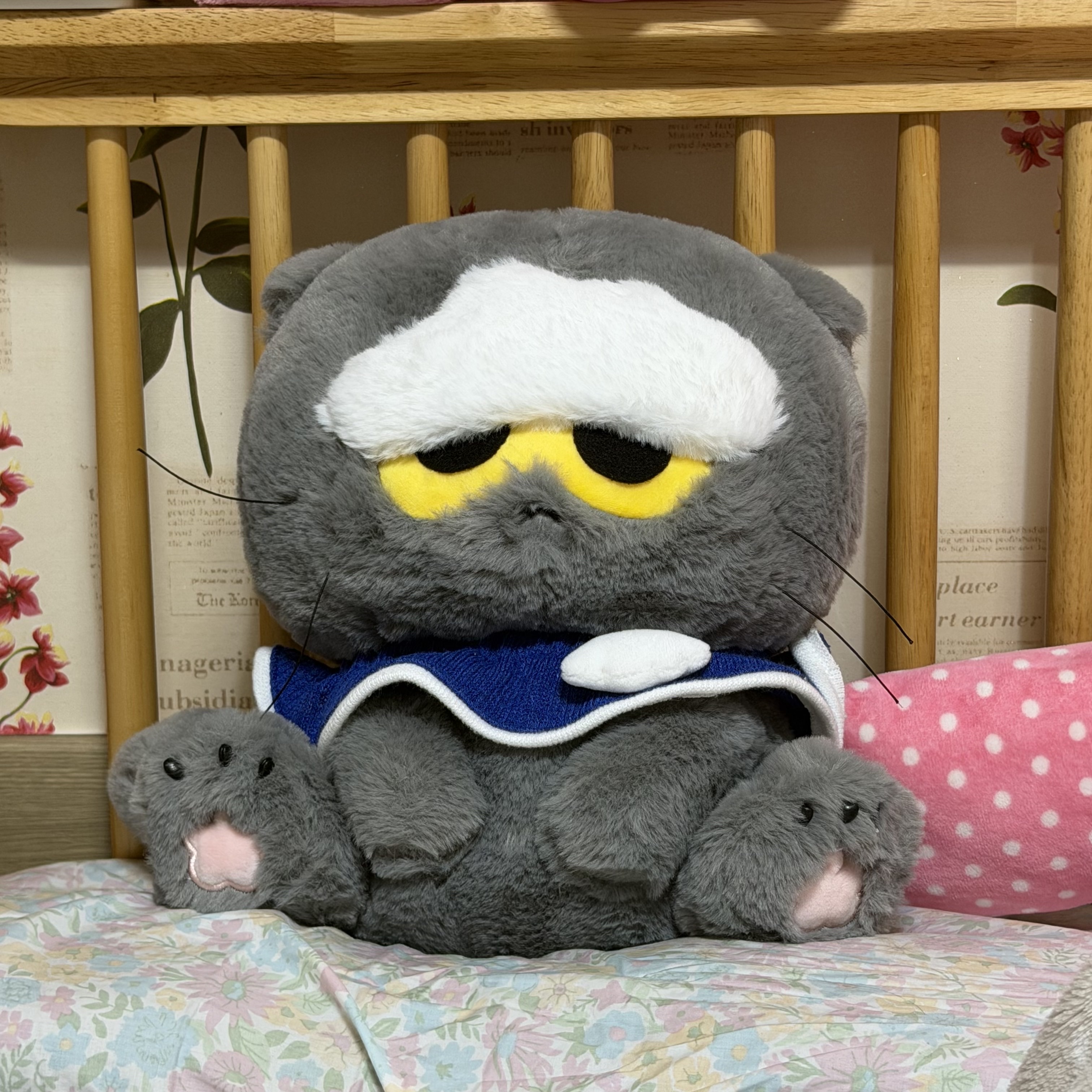 Zo&Friends Zoa Medium Plush Grey 착용 스타일