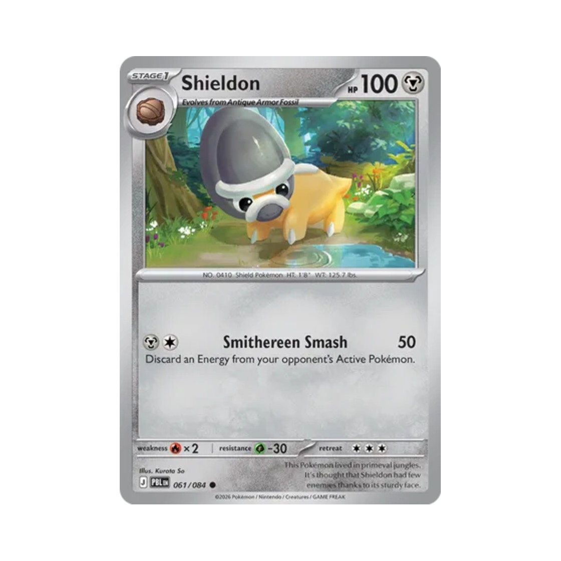 포켓몬 TCG 방패톱스 C 피치 블랙 (영문판)(Pokemon TCG Shieldon C Pitch Black (English Ver.)) - 1