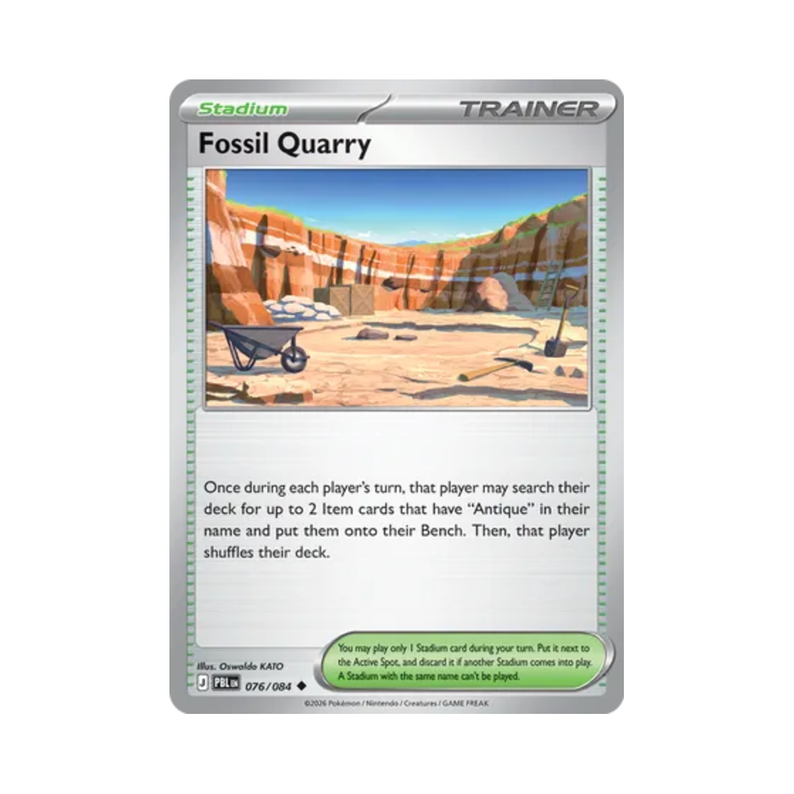 포켓몬 TCG 화석 채굴장 R 피치 블랙 (영문판)(Pokemon TCG Fossil Quarry R Pitch Black (English Ver.)) - 1