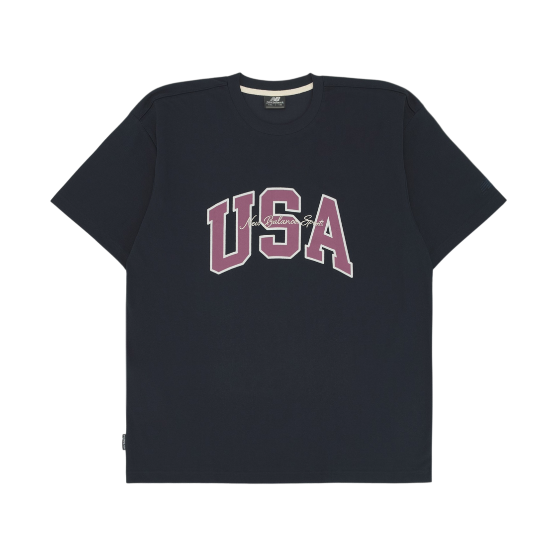 NBNEGCO218-59 New Balance USA Classic T-Shirt Navy