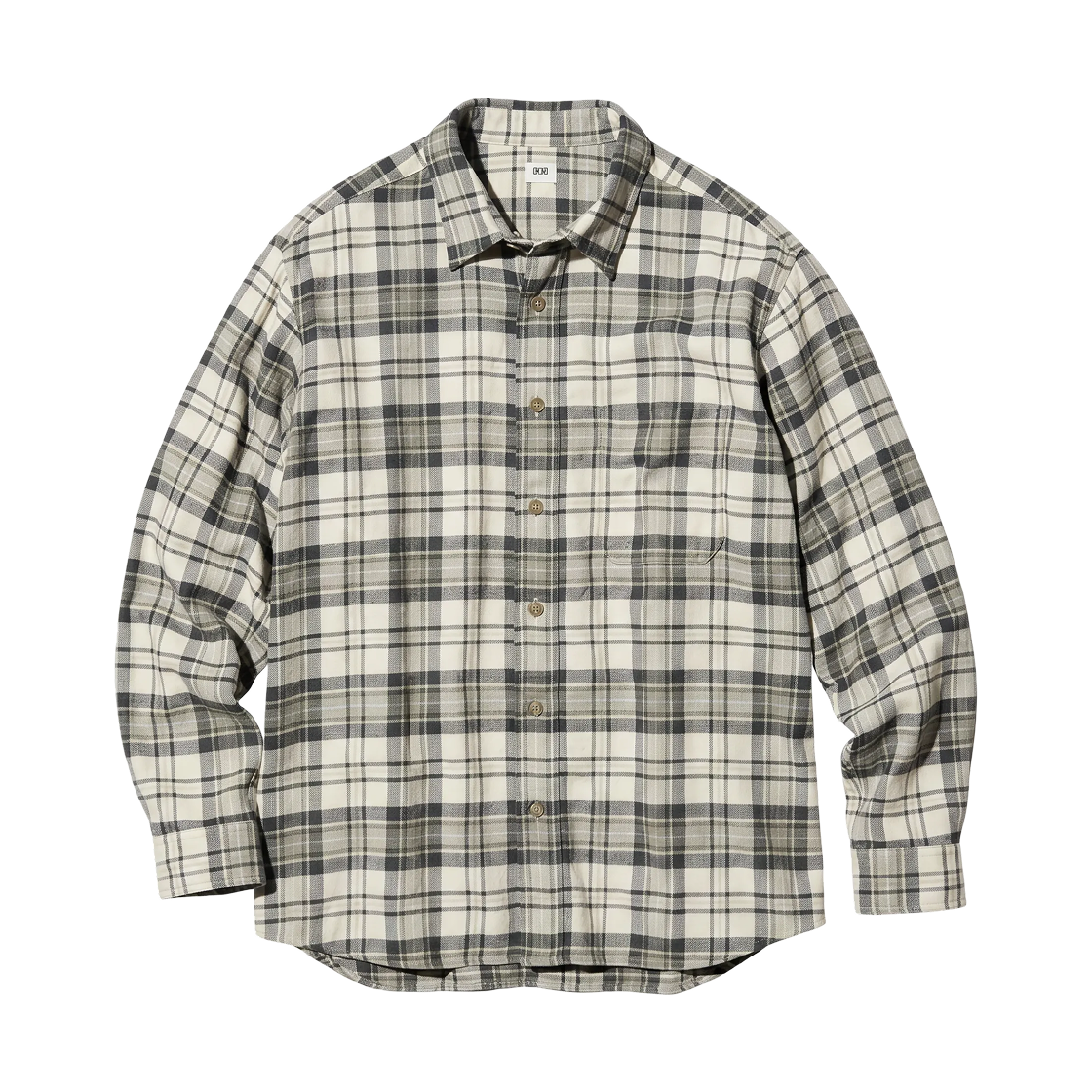 486594-30 Uniqlo Flannel Shirt Natural