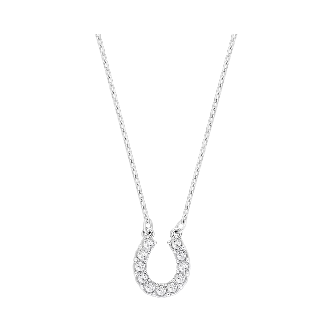 5422290 (W) Swarovski Towards Necklace Horseshoe White Rhodium Plated