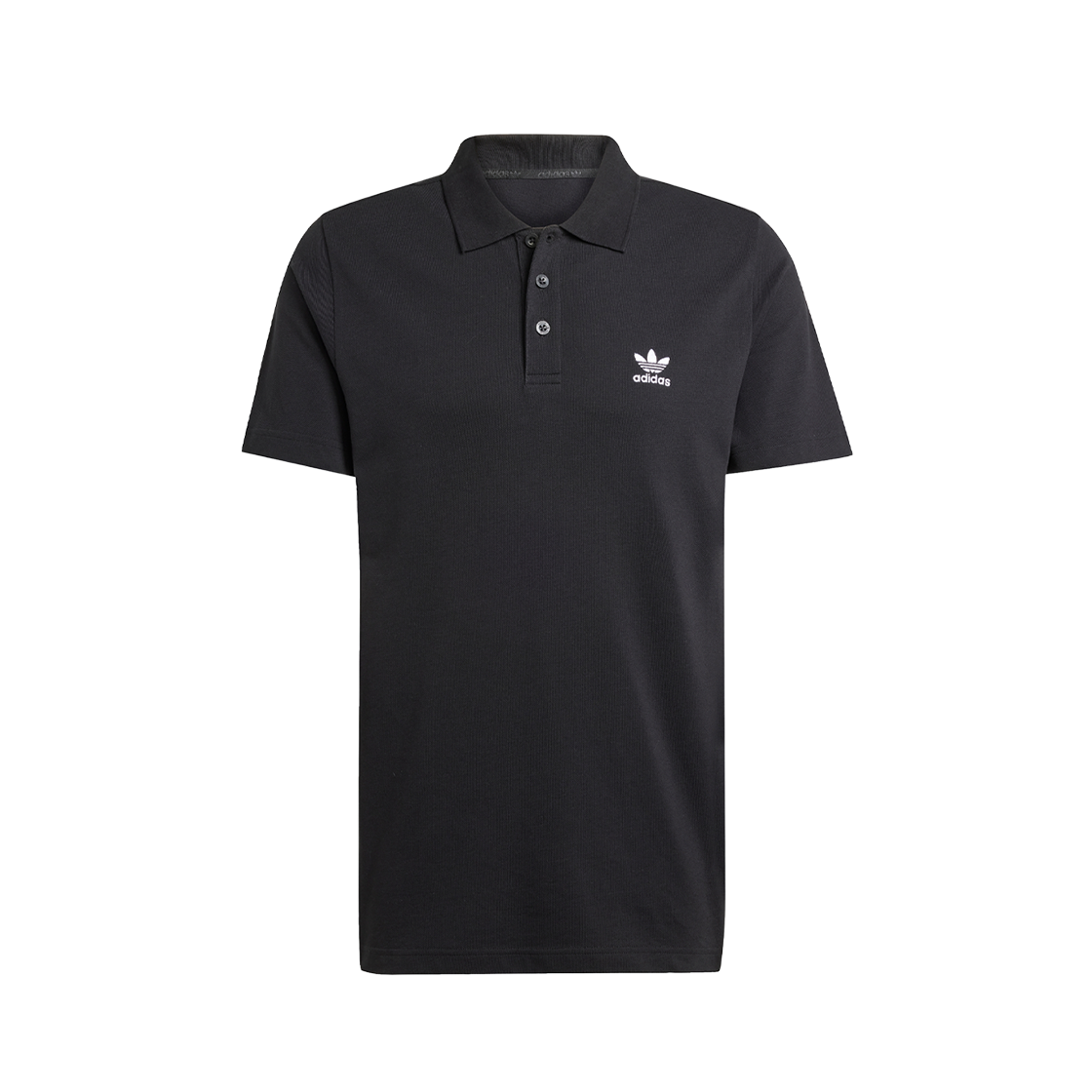 JD2439 [17% 쿠폰] Adidas Trefoil Essentials Polo T-Shirt Black - US Sizing