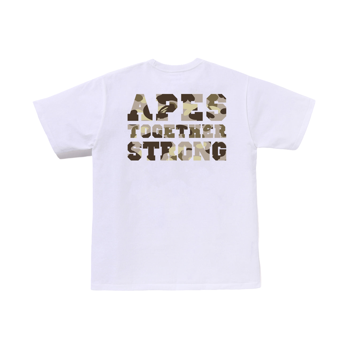 베이프 컬러 카모 컬리지 에어샷 티셔츠 화이트 브라운(BAPE Color Camo College Ats T-Shirt White Brown) - 2