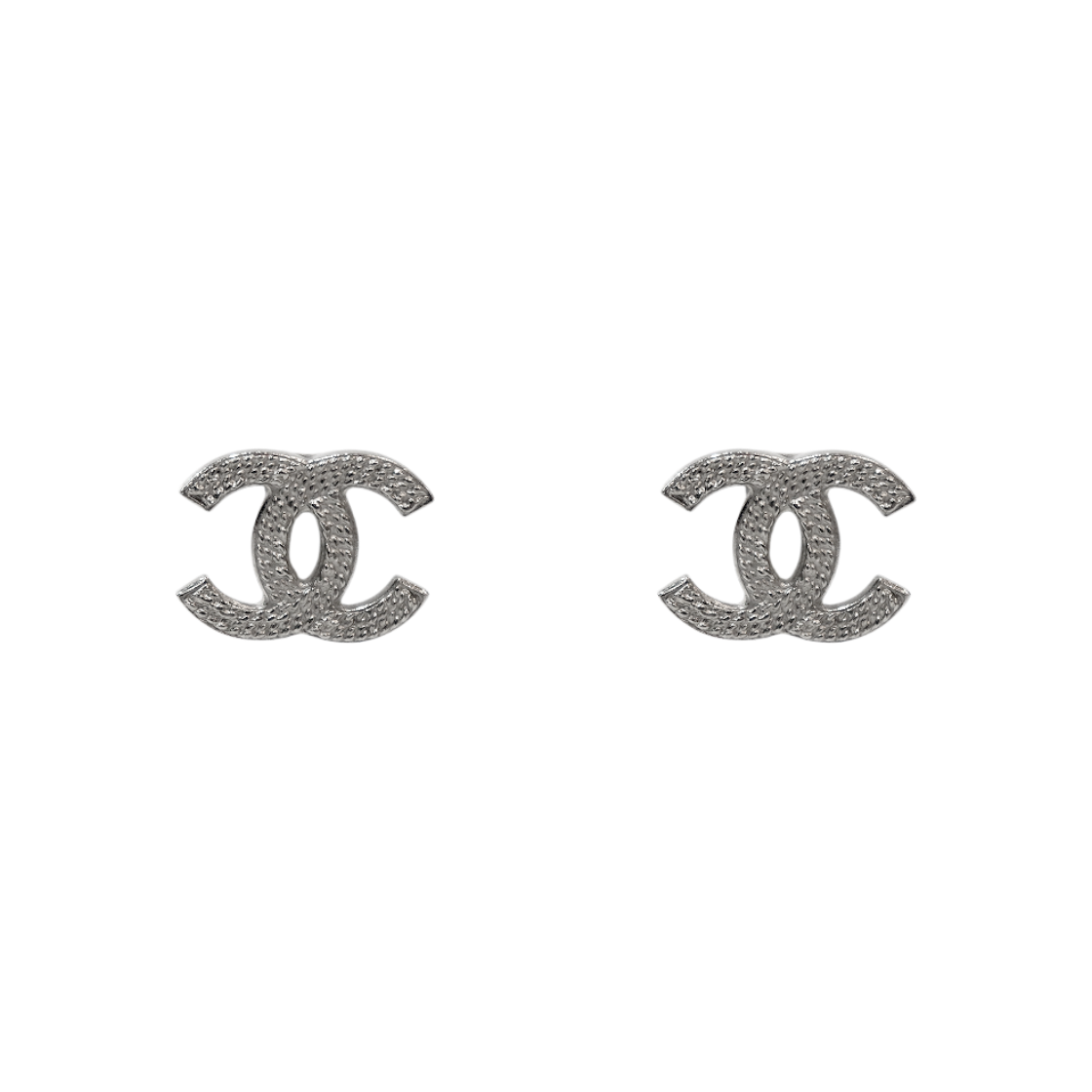 ITW6E8HK6JRI Chanel CC Silver Earrings A-B63784