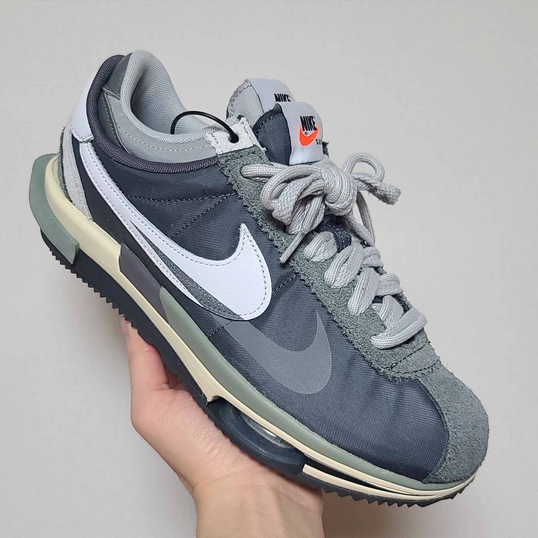 Nike x Sacai Zoom Cortez SP Iron Grey 착용 스타일