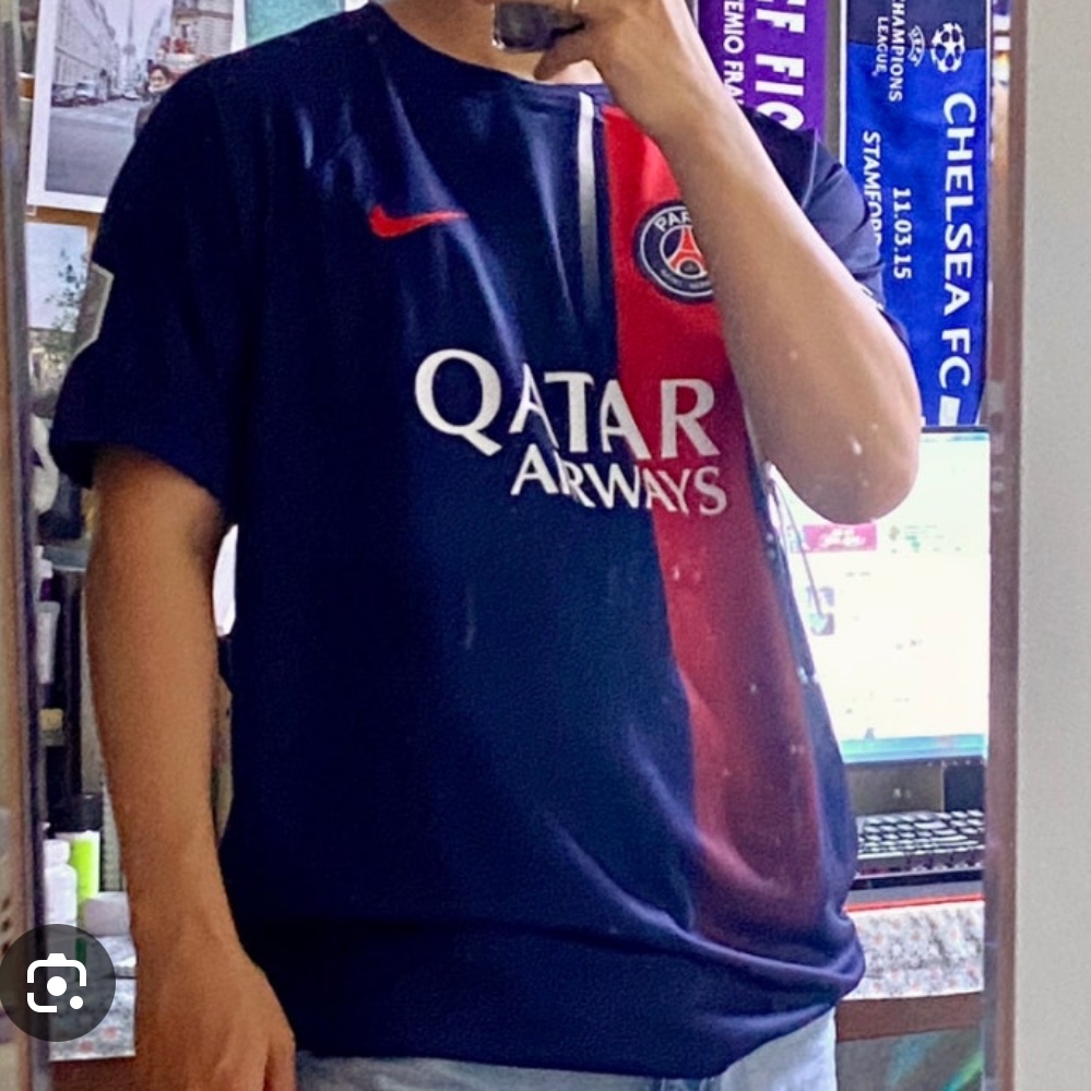 Nike Paris Saint-Germain 2023/24 Dri-Fit Stadium Home Jersey Midnight Navy (Non Marking Ver.) 착용 스타일