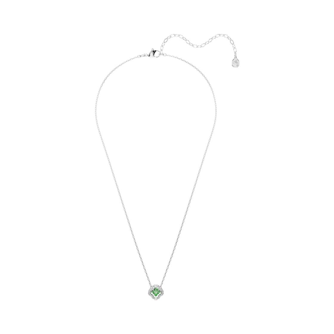 (W) 스와로브스키 우나 엔젤릭 펜던트 믹스 컷 그린 로듐 플래팅((W) Swarovski Una Angelic Pendant Mixed Cut Green Rhodium Plated) - 2