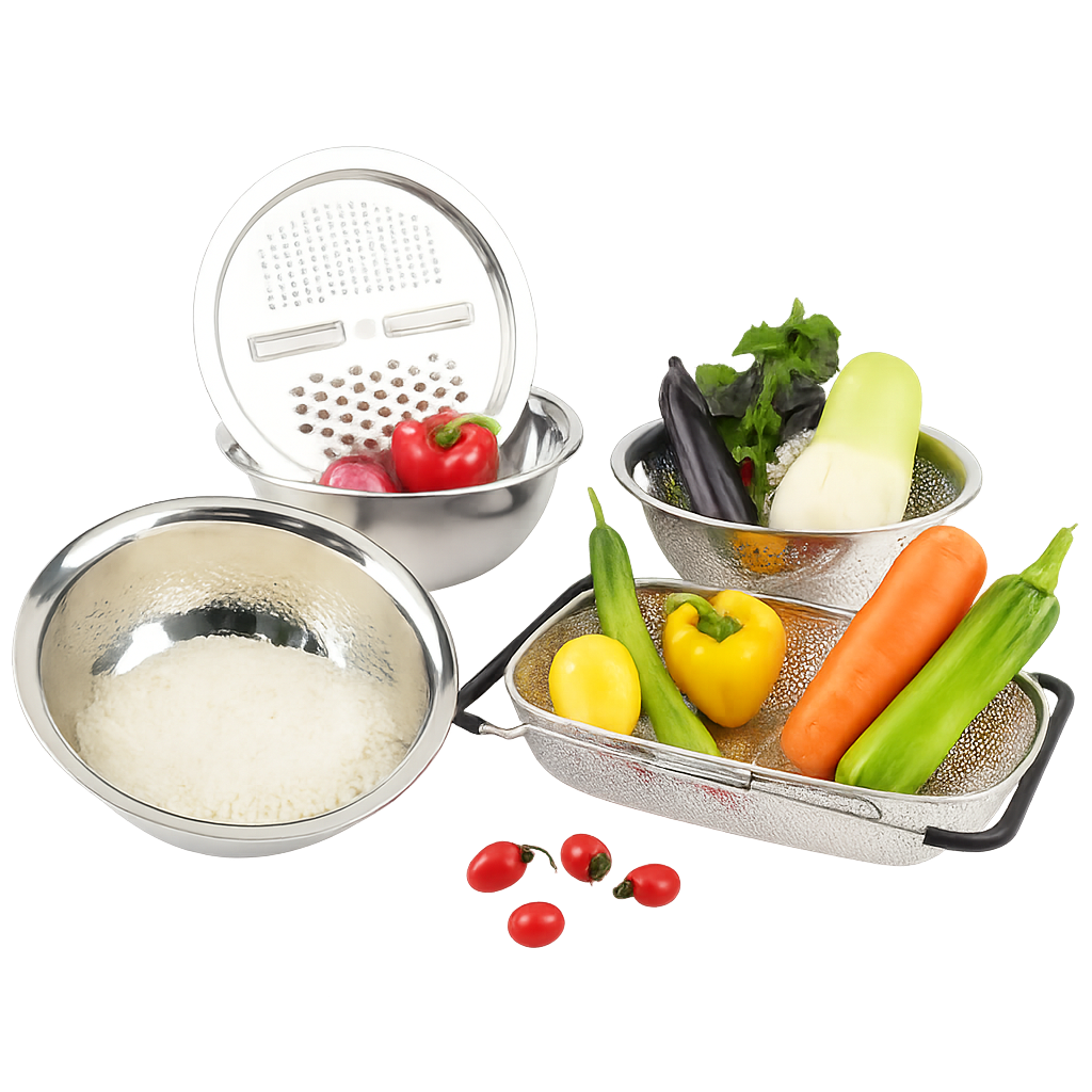 ROSSI049 Rossi Sink Slide Strainer 5‑Piece Set