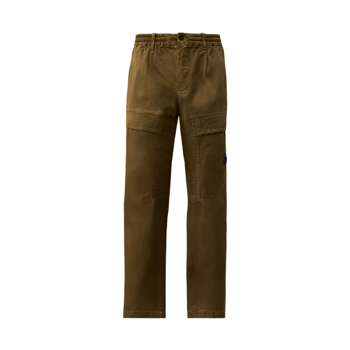 C.P. 컴퍼니 스트레치 사틴 노 사이드 심 렌즈 카고 팬츠 아이비 그린 - 26FW(C.P. Company Stretch Sateen No Side Seams Lens Cargo Pants Ivy Green - 26FW) - 1