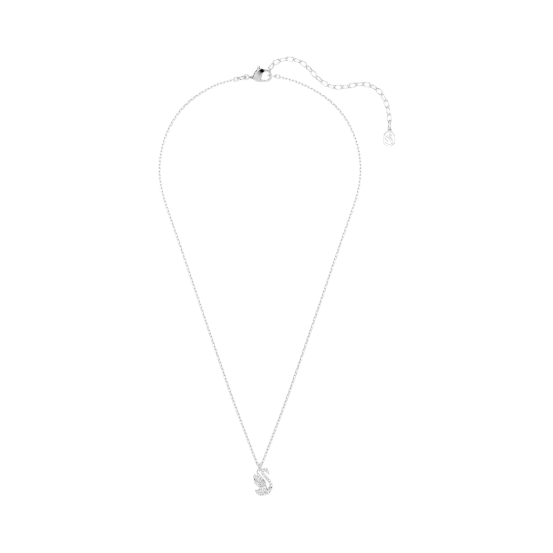 (W) 스와로브스키 스완 펜던트 믹스 컷 스완 화이트 로듐 플래팅((W) Swarovski Swan Pendant Mixed Cut Swan White Rhodium Plated) - 2