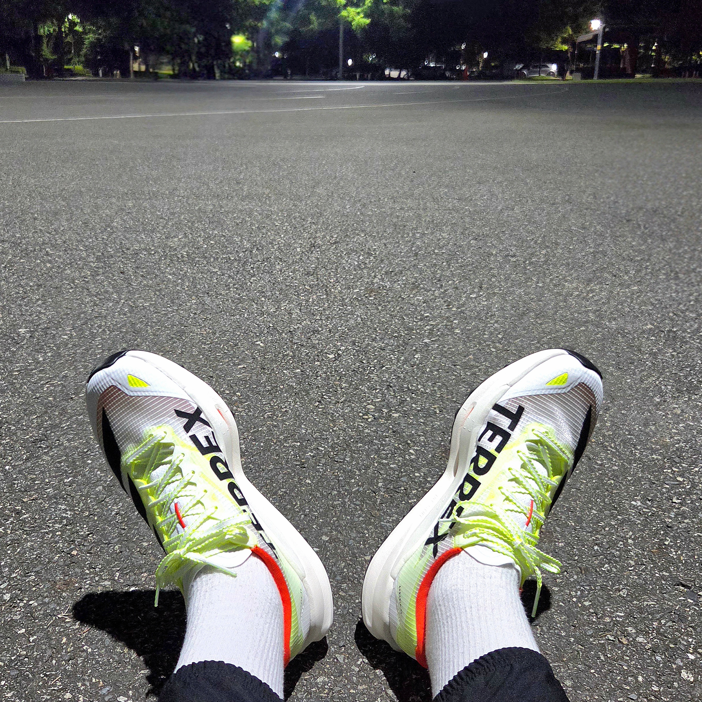 Adidas Terrex Agravic TT Trail Cloud White Core Black 착용 스타일