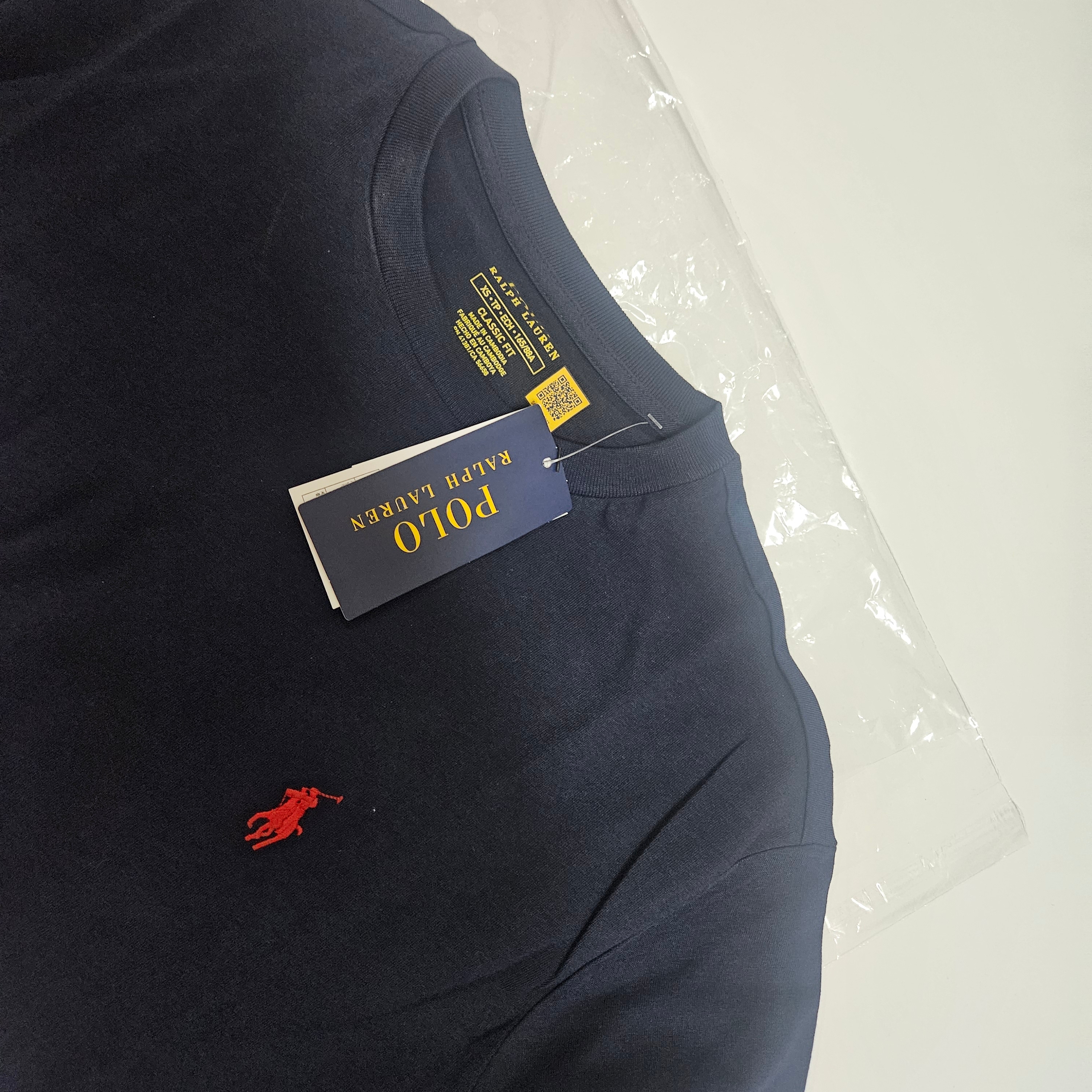 [10%적립] Polo Ralph Lauren Classic Fit Jersey Crewneck T-Shirt Ink - 26SS 착용 스타일
